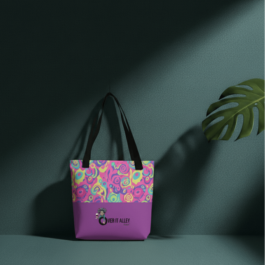 Over It Tote Bag - Bold Patterns for Bold Women