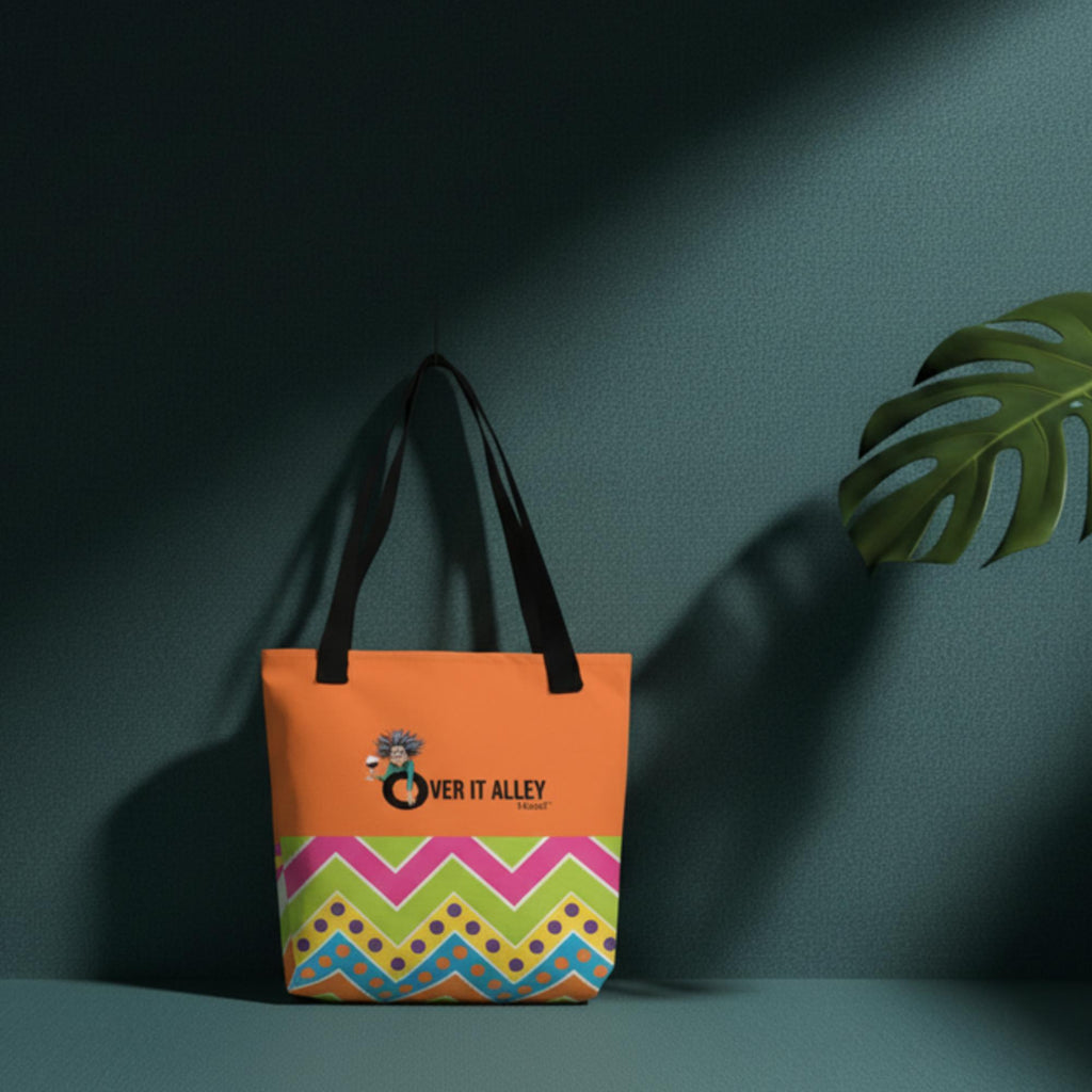 Over It Tote Bag - Bold Patterns for Bold Women