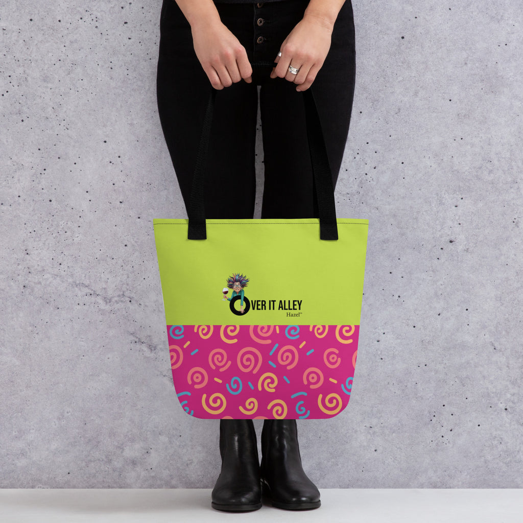 Over It Tote Bag - Bold Patterns for Bold Women