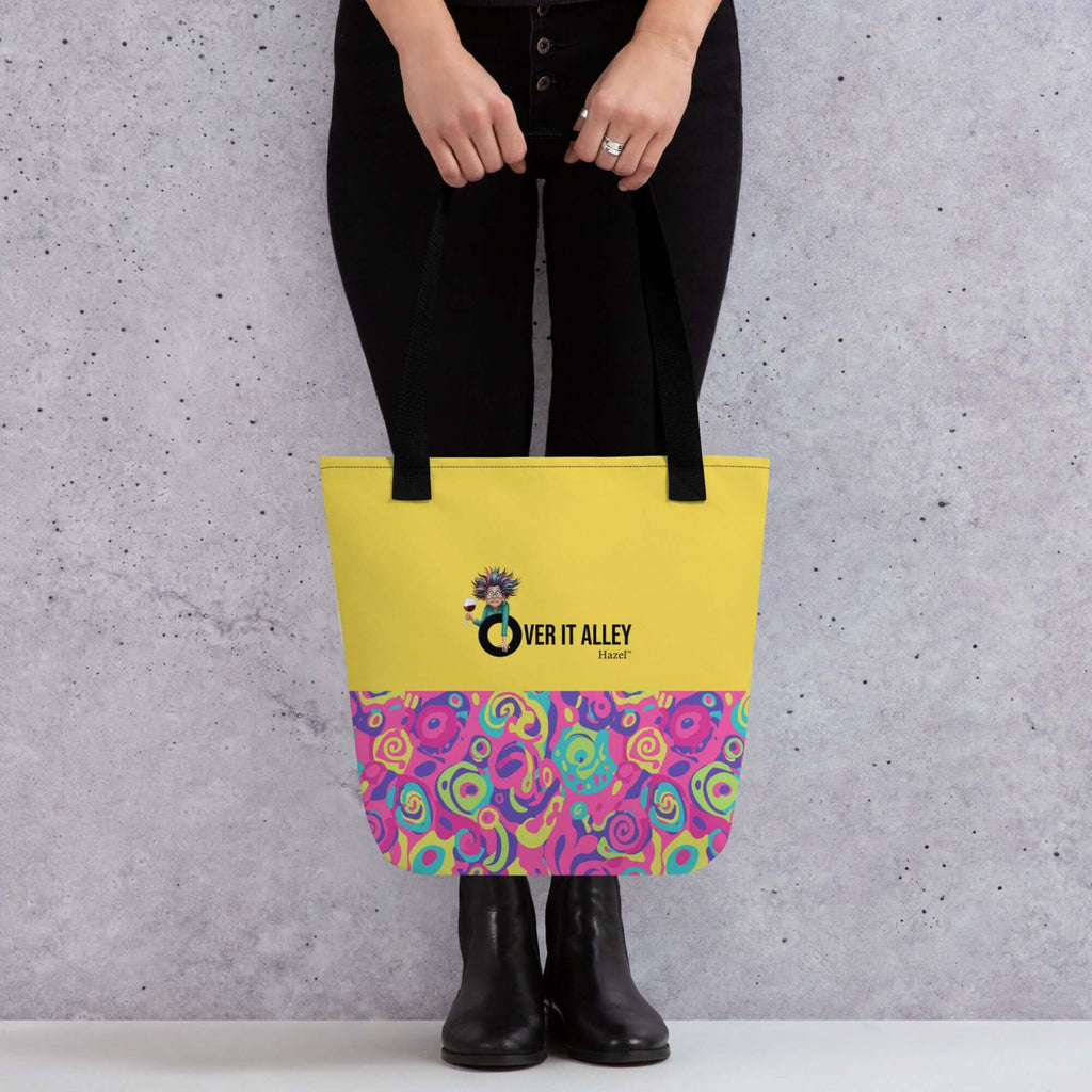Product mockupOver It Tote Bag - Bold Patterns for Bold Women