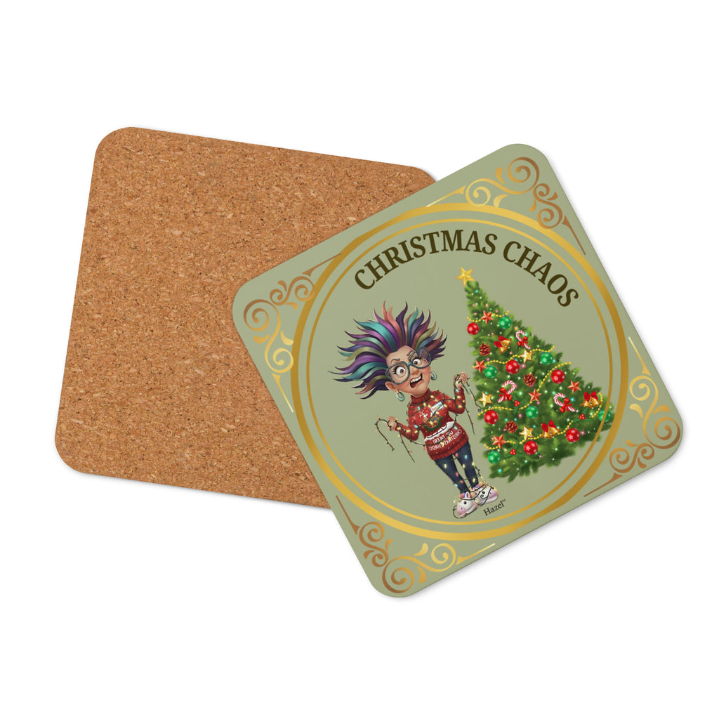 Funny Holiday Coaster CHRISTMAS CHAOS™ Tangled Lights 
