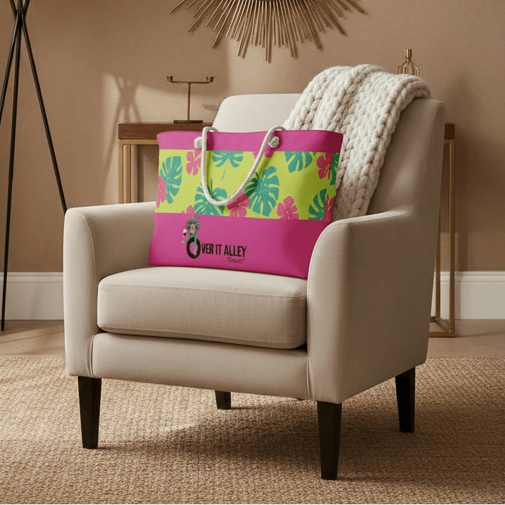 Wardrobe Weekender Travel Bag - Hot Pink Tropical 