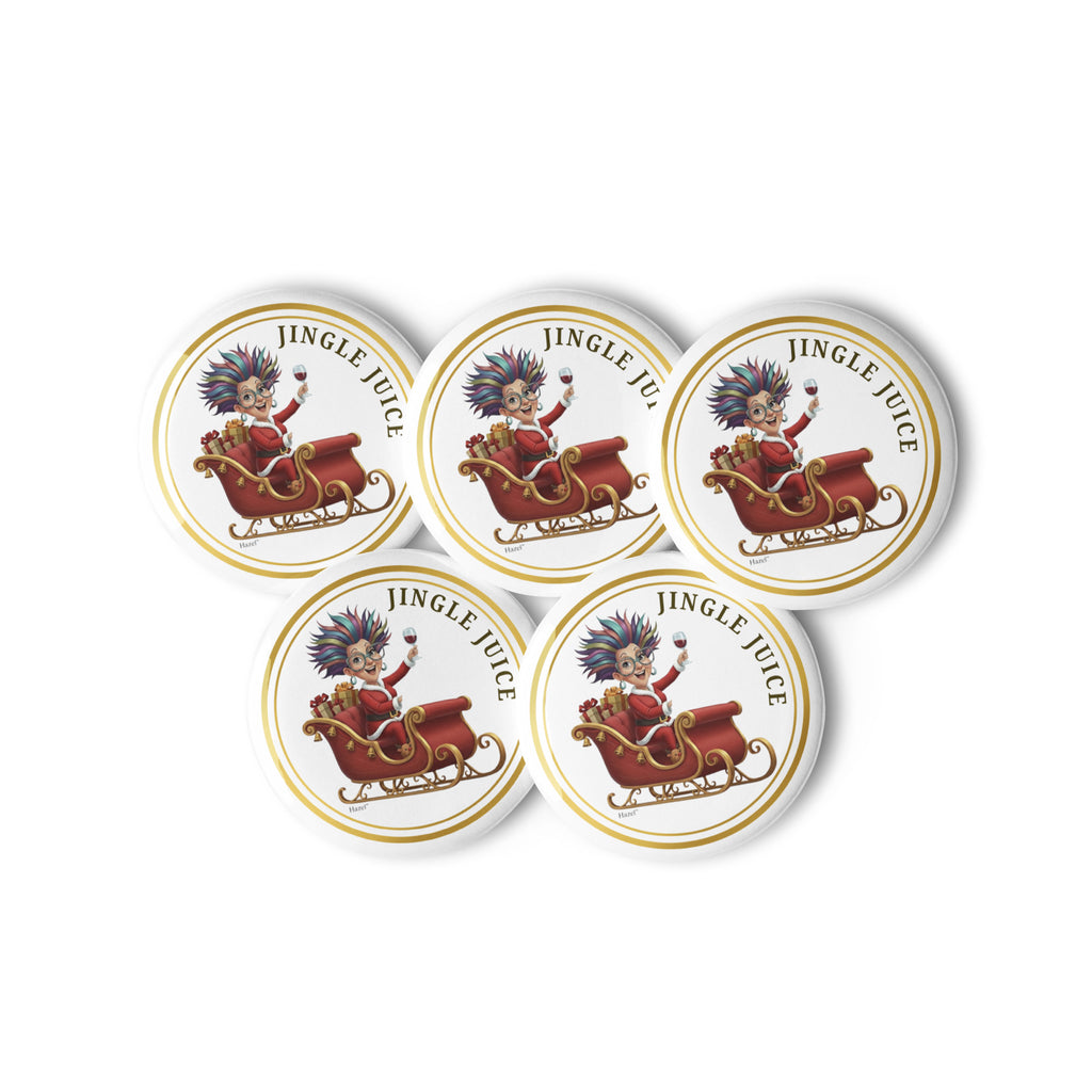 Funny Holiday Enamel Pin JINGLE JUICE™ Funny Wine Lover