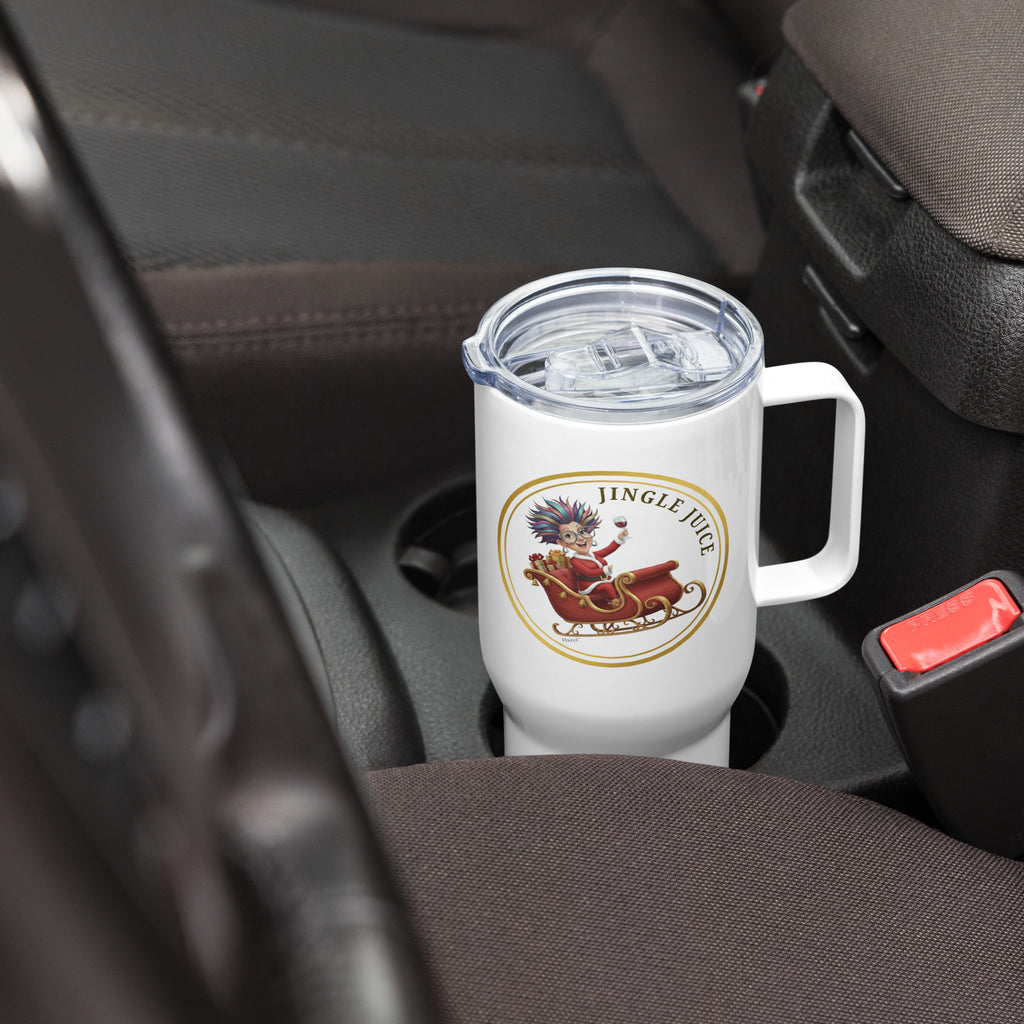Insulated Stainless Steel Travel Mug 25oz JINGLE JUICE™ Wine Lover
