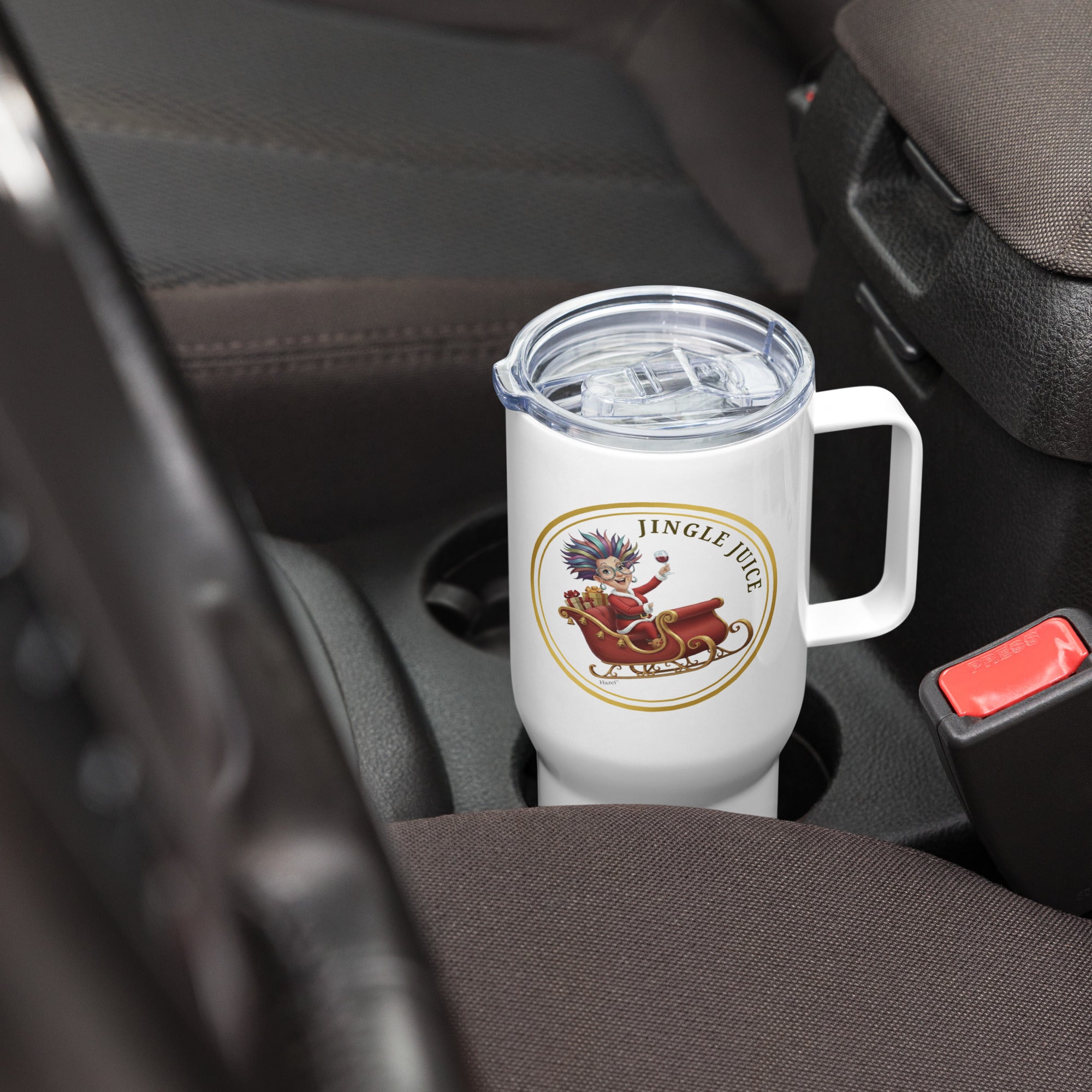 Insulated Stainless Steel Travel Mug 25oz JINGLE JUICE™ Wine Lover