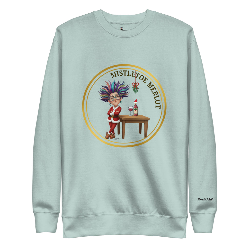 Funny Christmas Sweater - MISTLETOE MERLOT™ - Funny Wine Lover