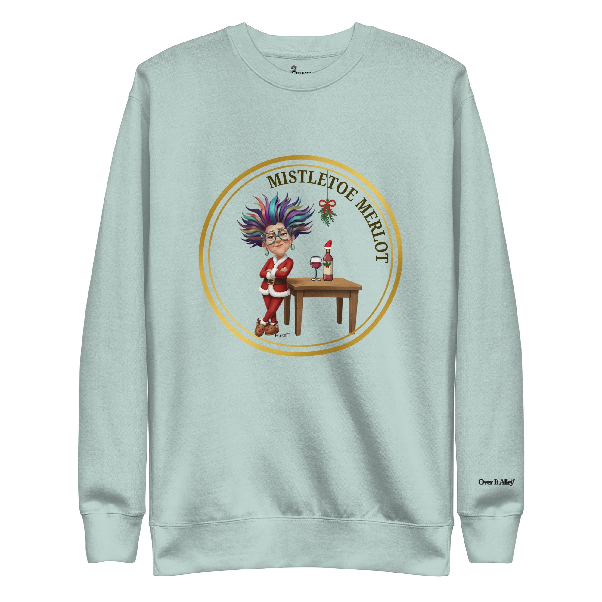 Funny Christmas Sweater - MISTLETOE MERLOT™ - Funny Wine Lover