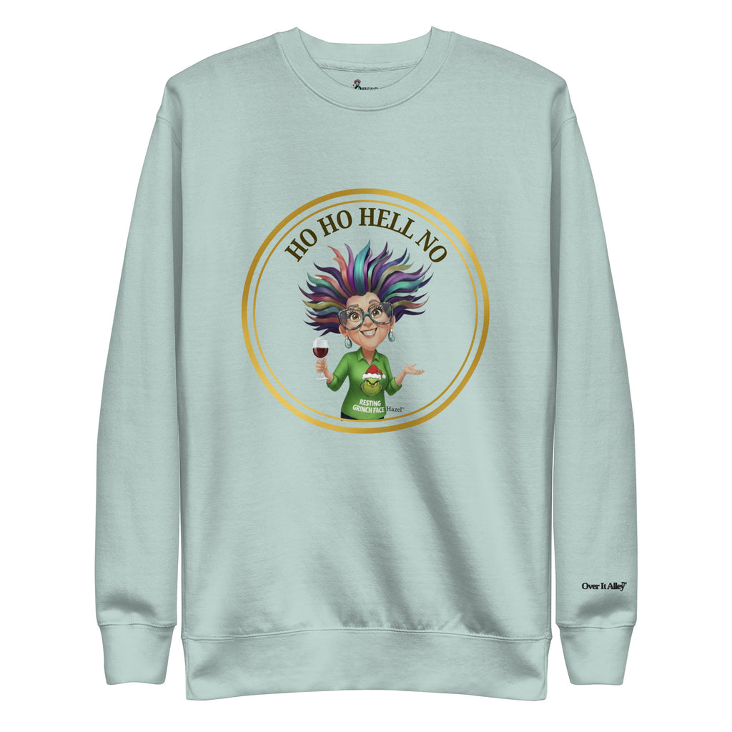 Funny Christmas Sweater - HO HO HELL NO™ - Resting Grinch Face