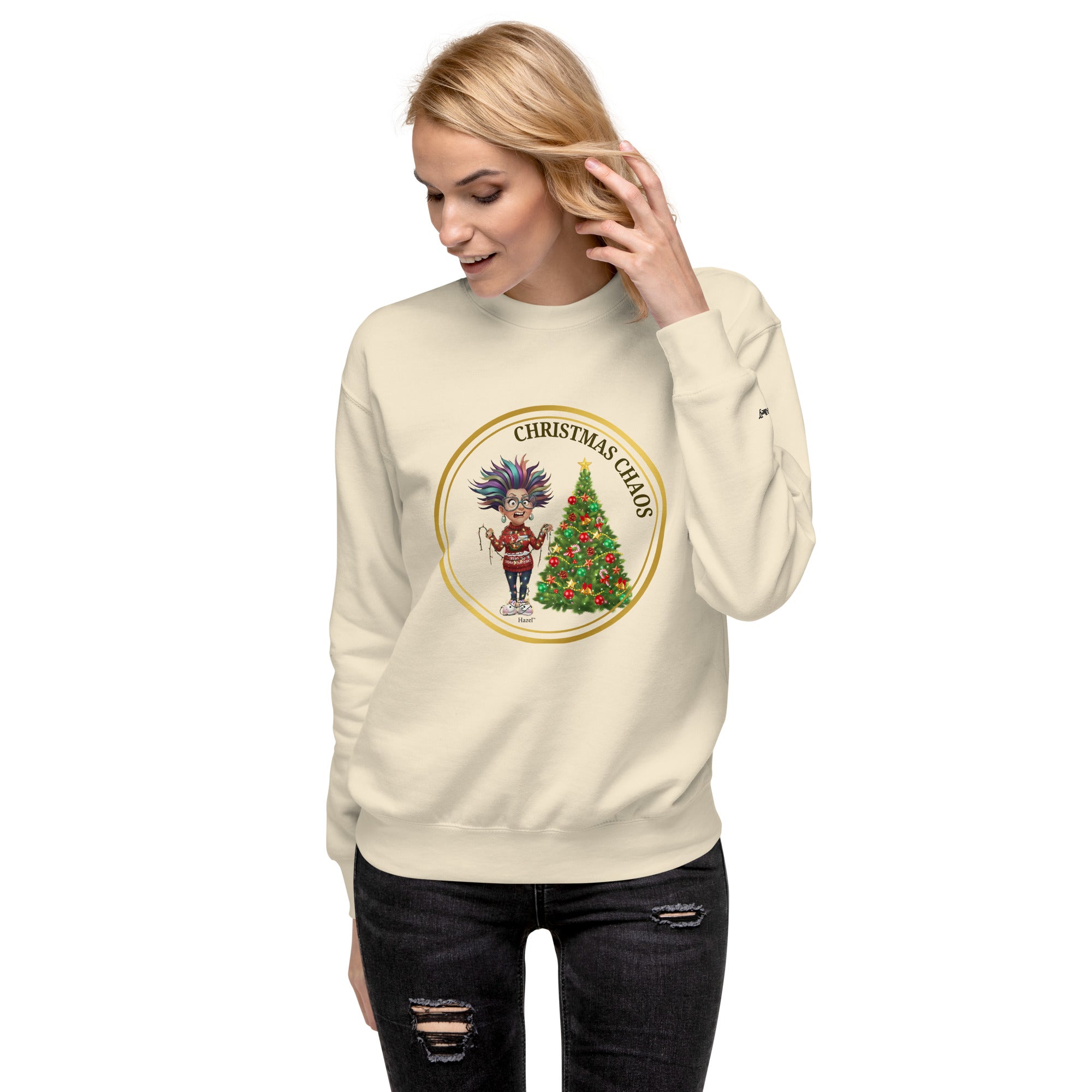 Funny Christmas Sweater - CHRISTMAS CHAOS™- Funny Tangled Lights 