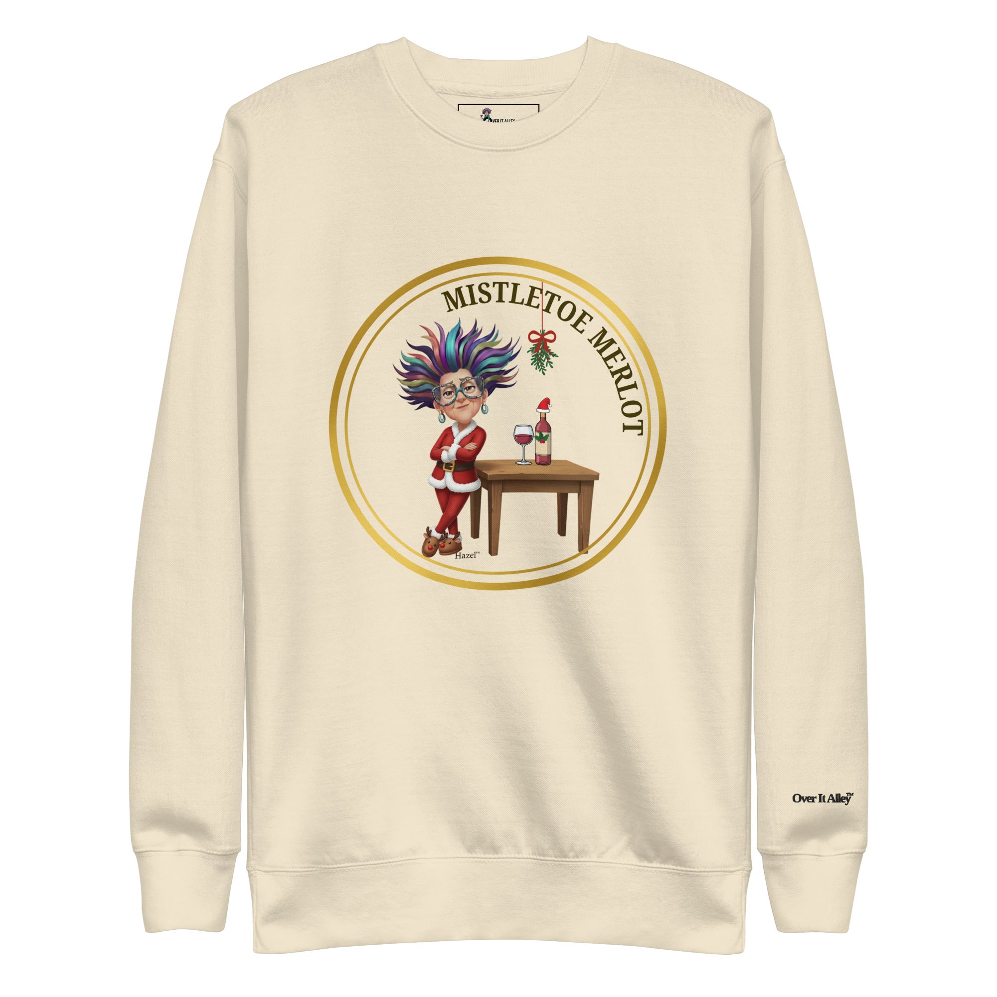Funny Christmas Sweater - MISTLETOE MERLOT™ - Funny Wine Lover