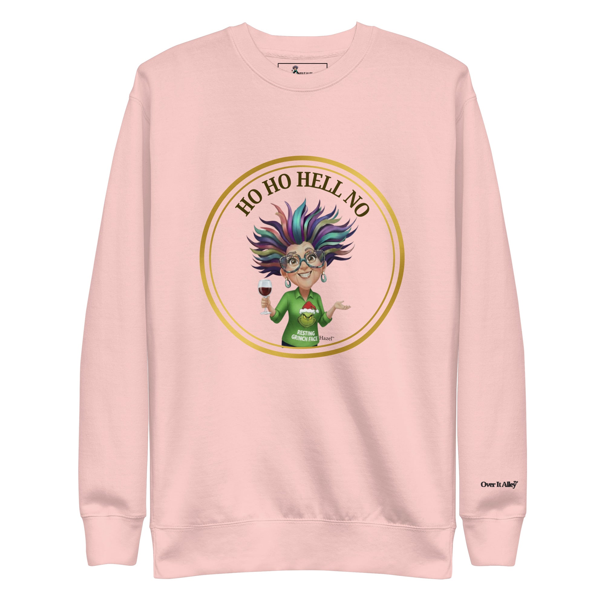 Funny Christmas Sweater - HO HO HELL NO™ - Resting Grinch Face