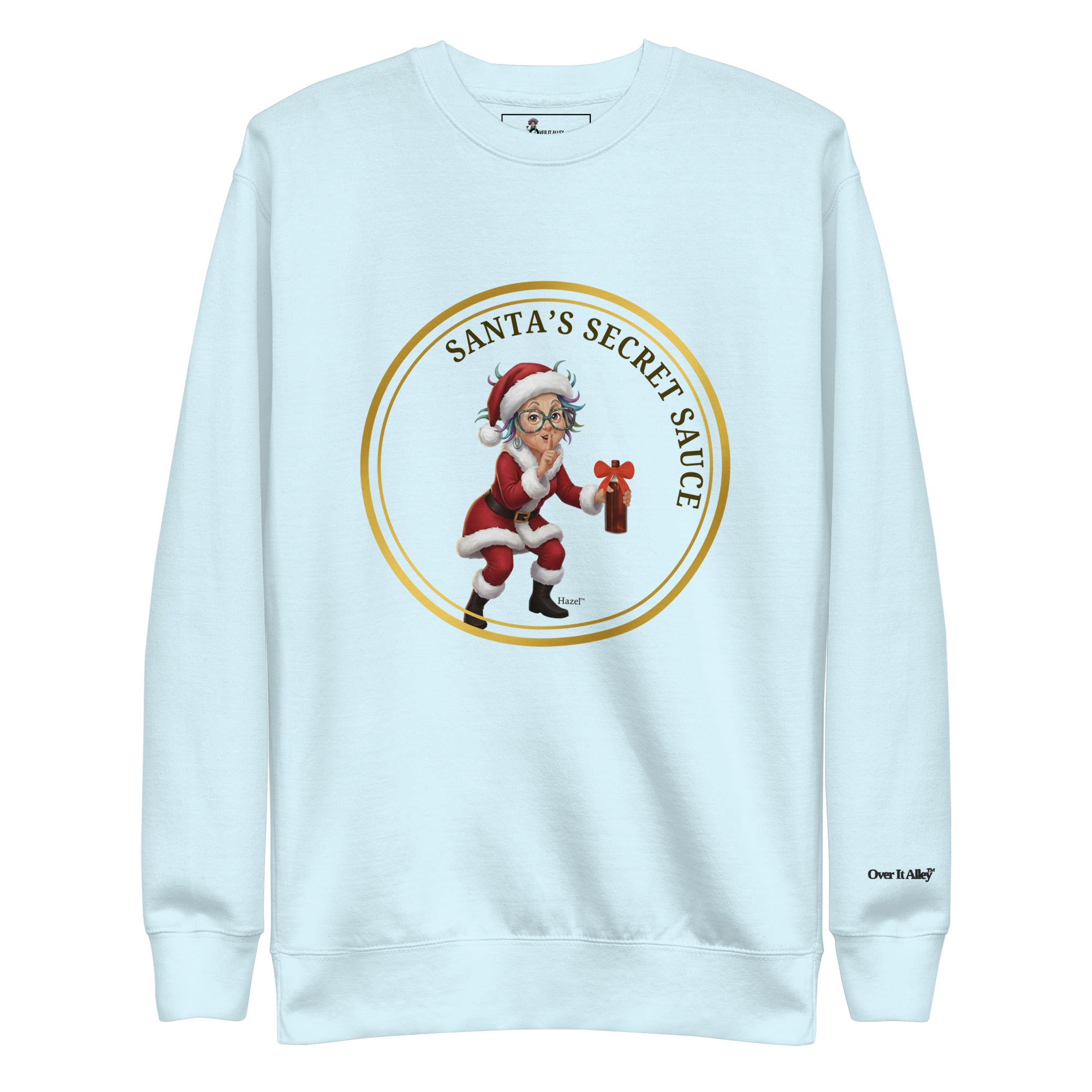  Funny Christmas Sweater SANTA'S SECRET SAUCE Holiday Drinking Humor