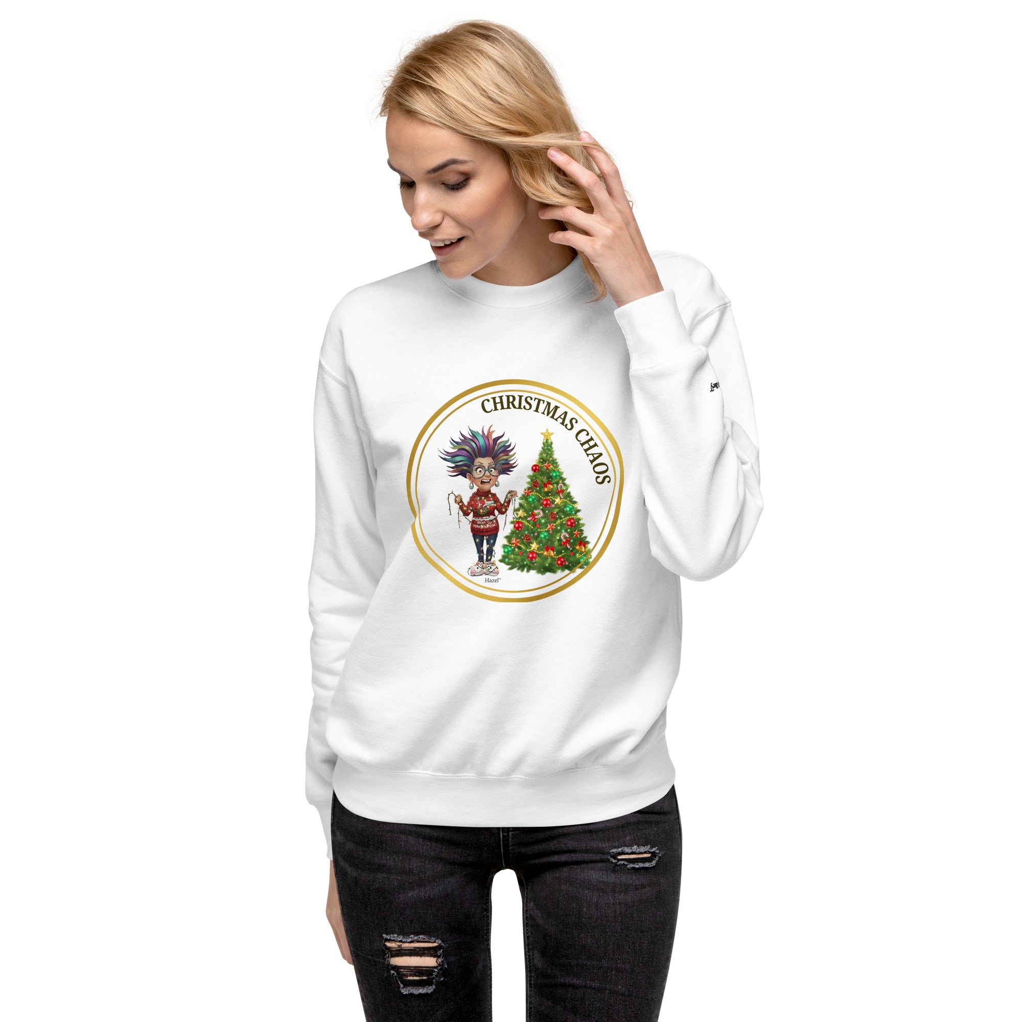 Funny Christmas Sweater - CHRISTMAS CHAOS™- Funny Tangled Lights 