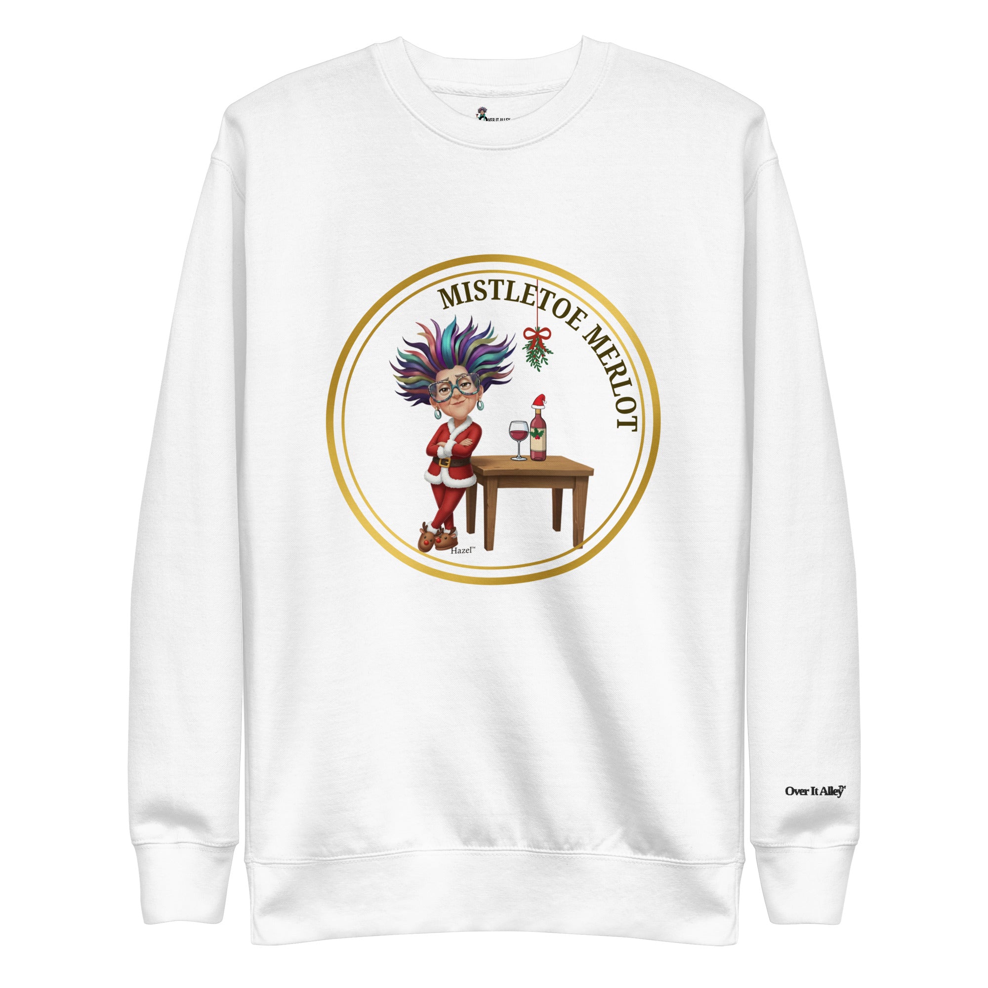 Funny Christmas Sweater - MISTLETOE MERLOT™ - Funny Wine Lover