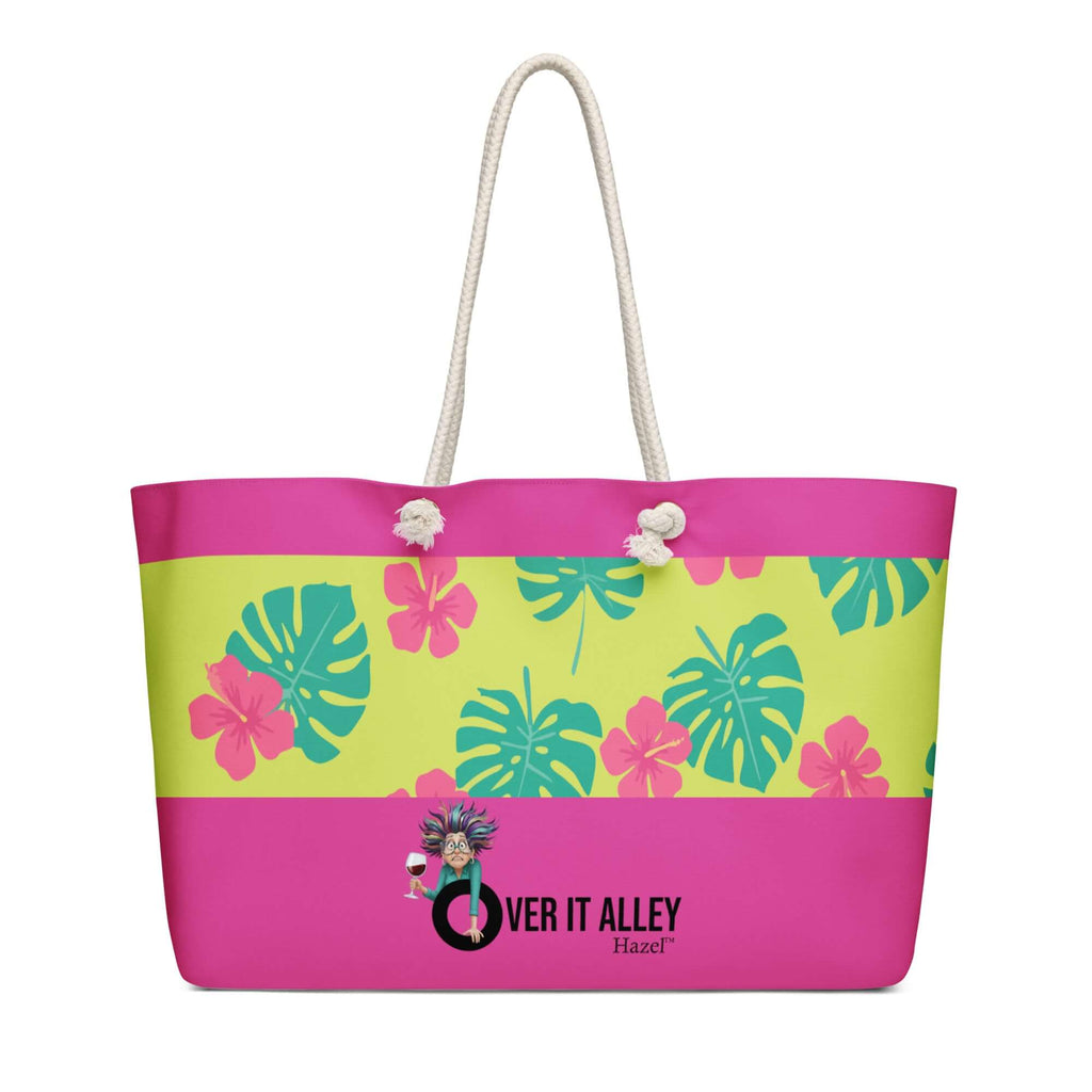 Wardrobe Weekender Travel Bag - Hot Pink Tropical 