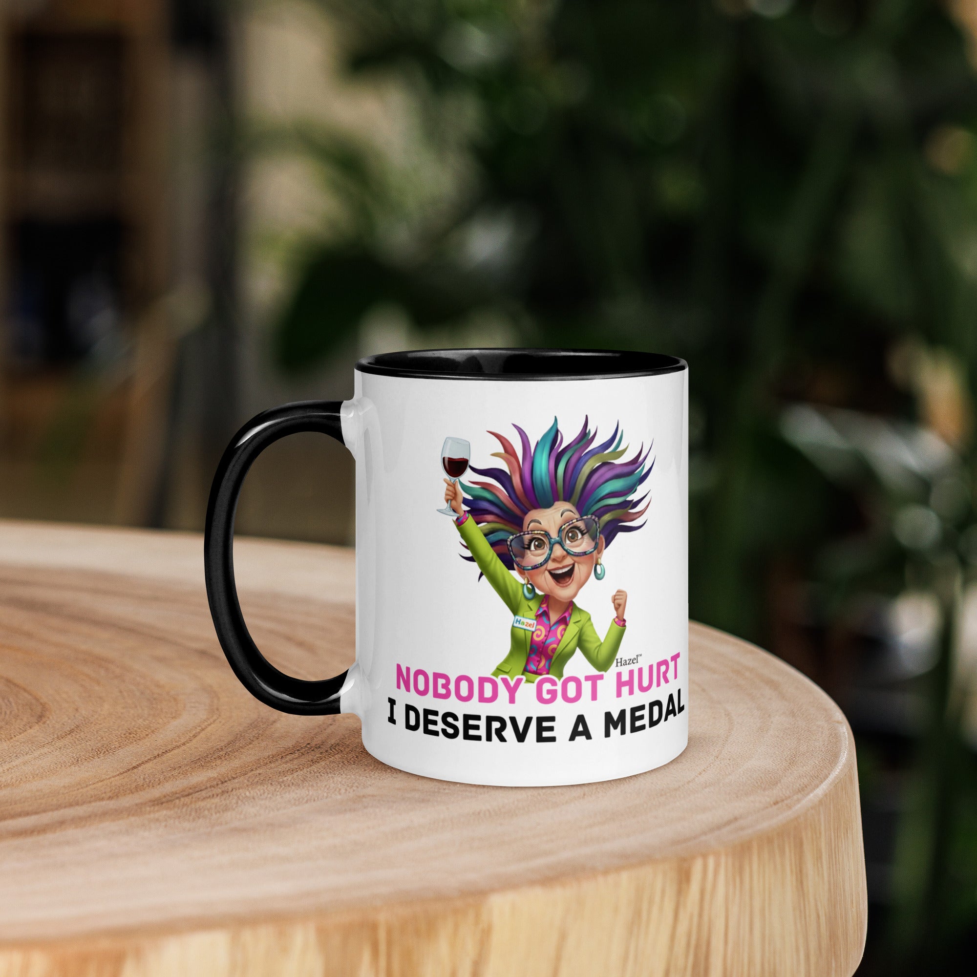 Funny Menopause Coffee Mug 11oz - Nobody Got Hurt - Deserve a Medal