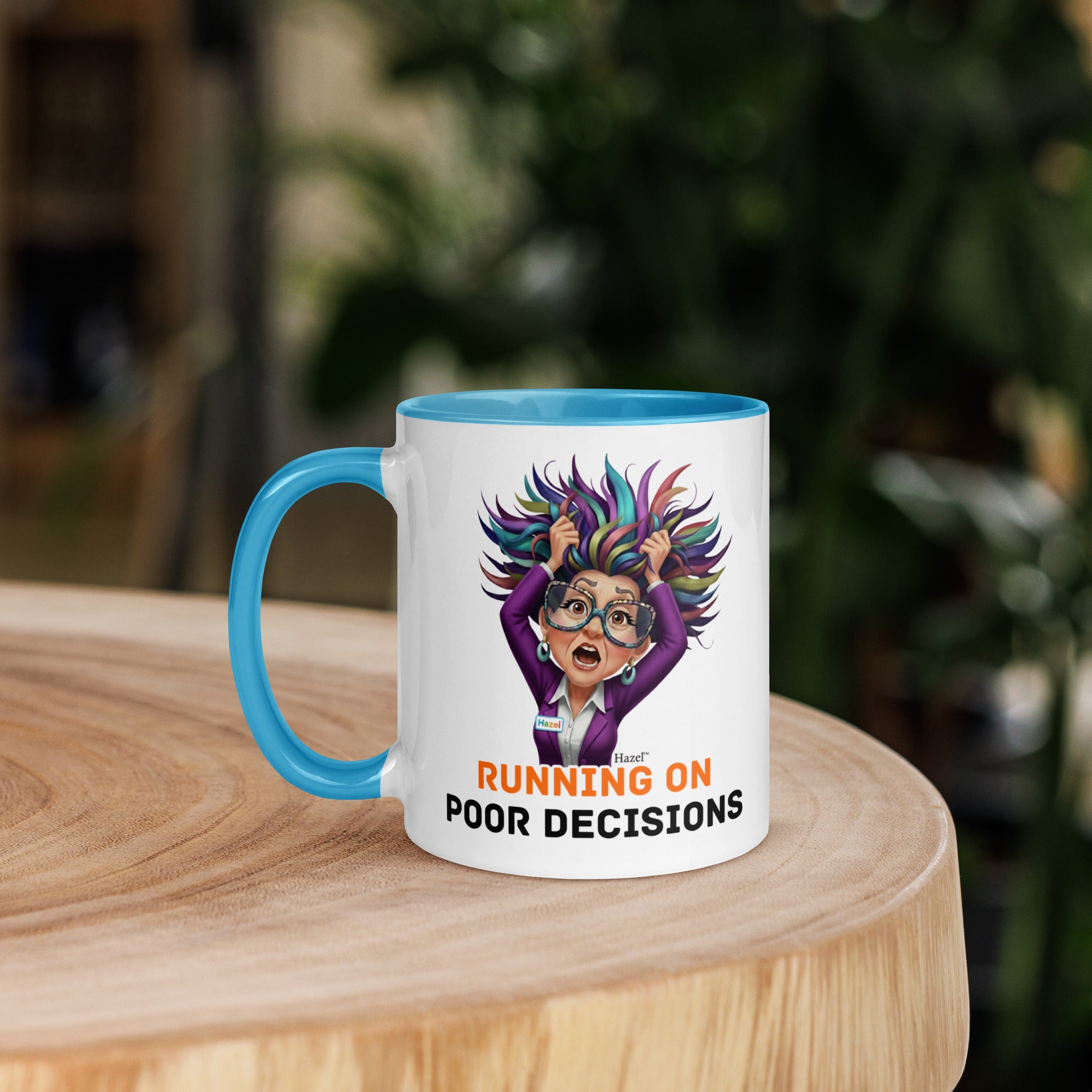 Funny Menopause Coffee Mug 11oz - Running on Poor Decisions