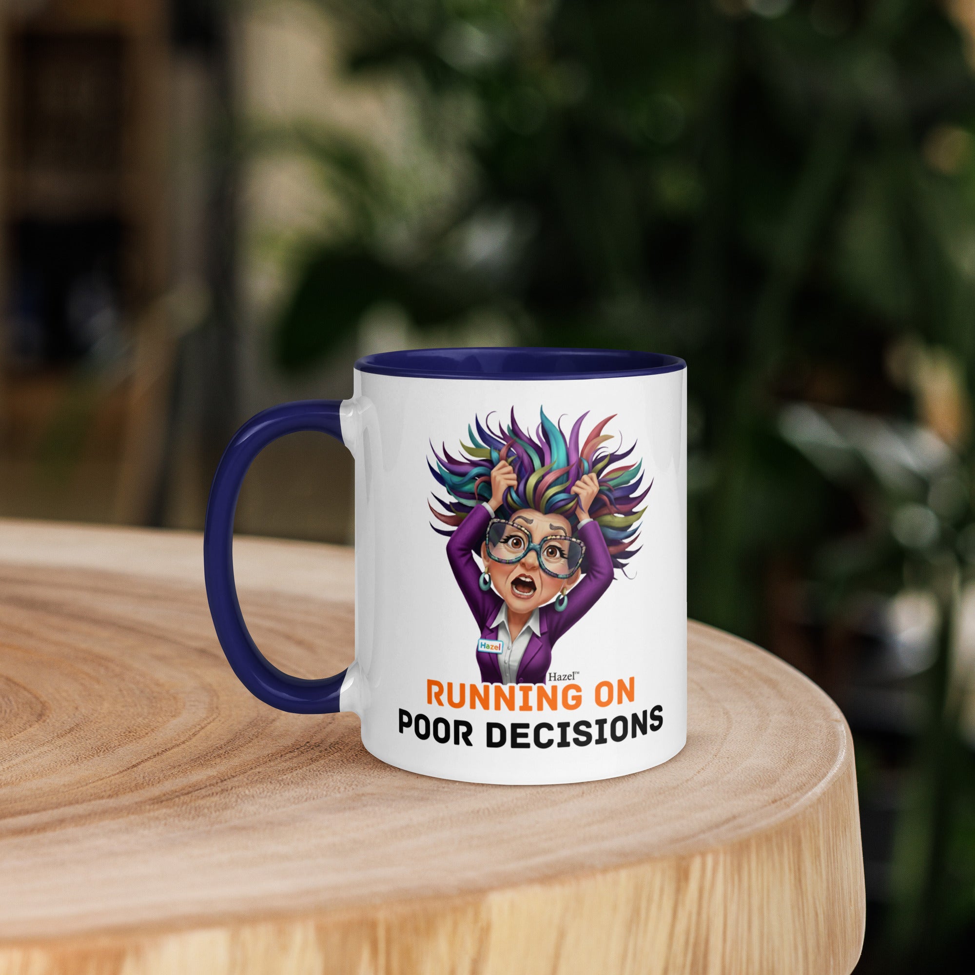 Funny Menopause Coffee Mug 11oz - Running on Poor Decisions