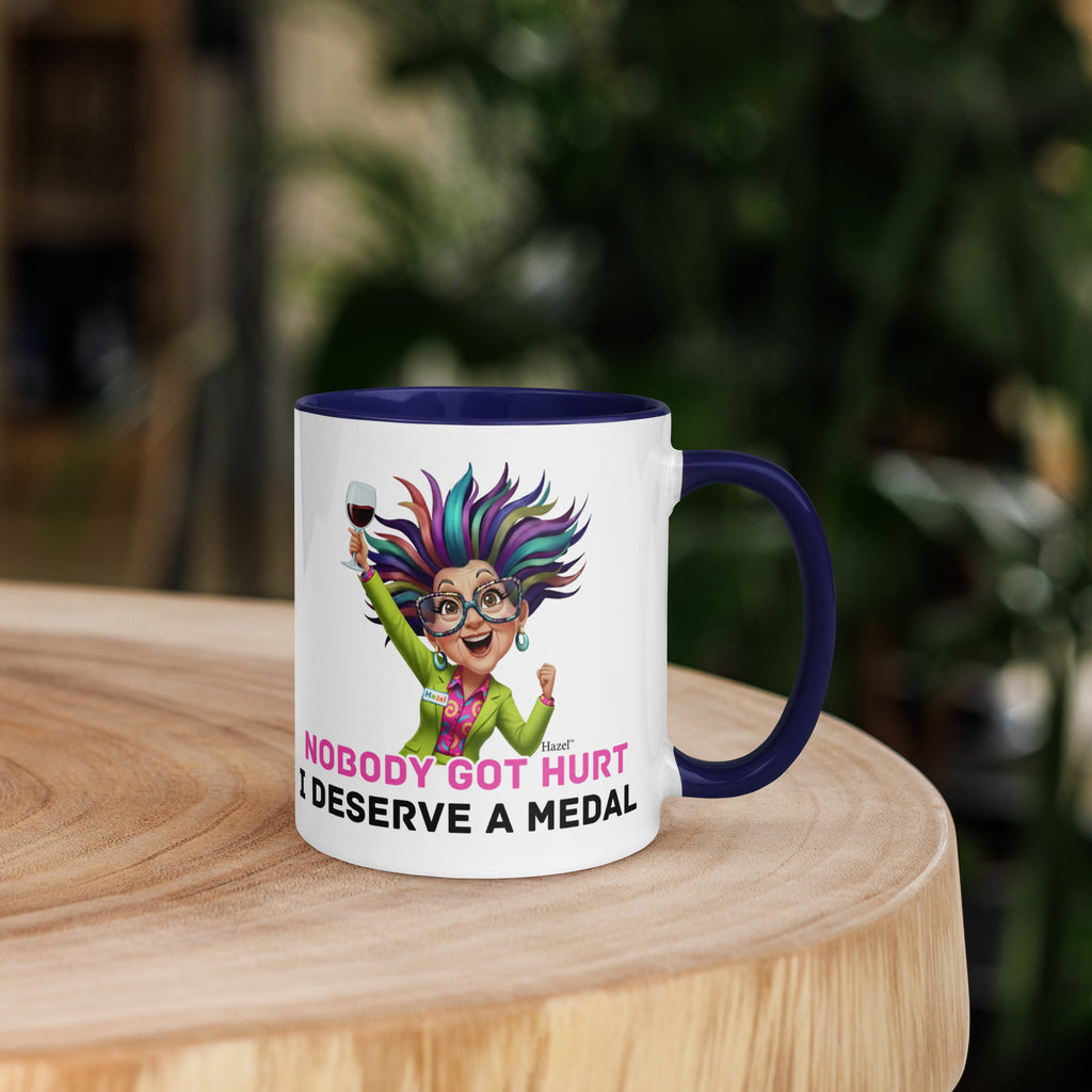 Funny Menopause Coffee Mug 11oz - Nobody Got Hurt - Deserve a Medal