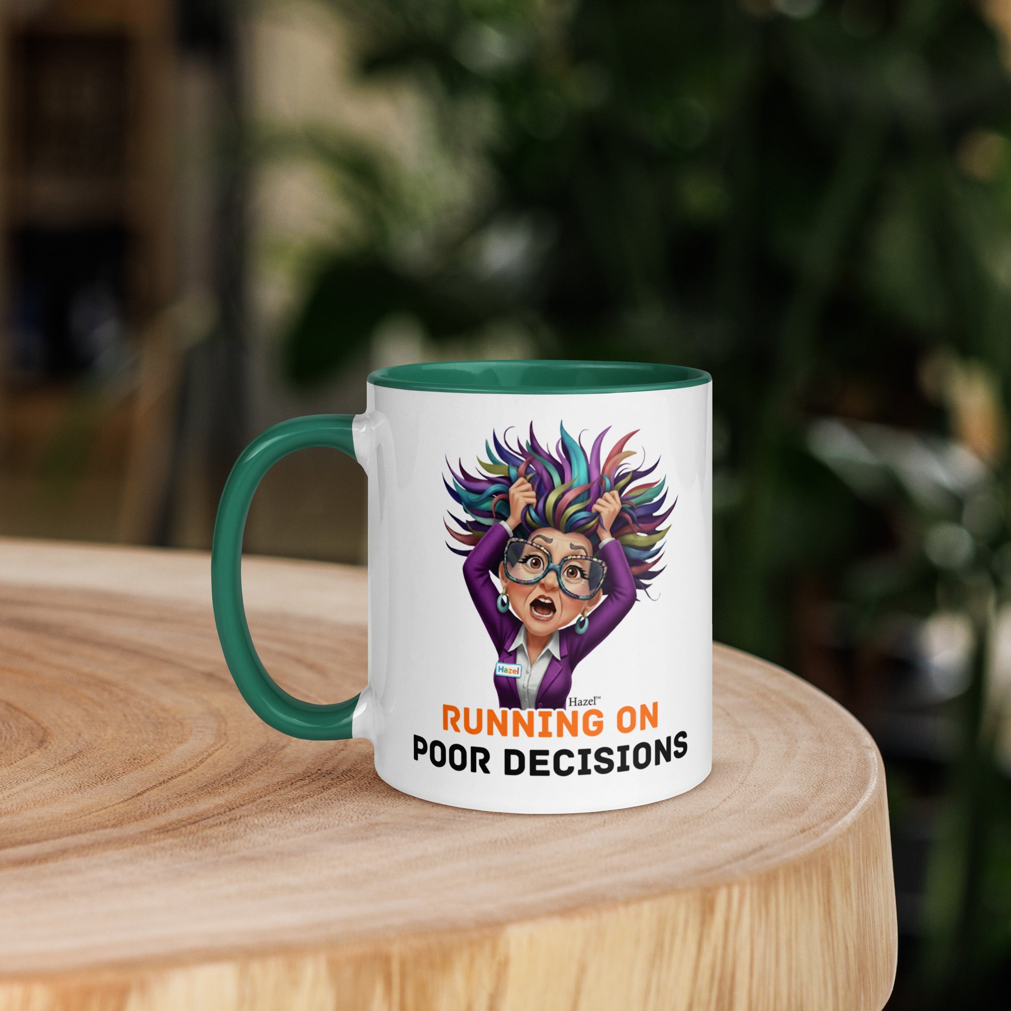 Funny Menopause Coffee Mug 11oz - Running on Poor Decisions