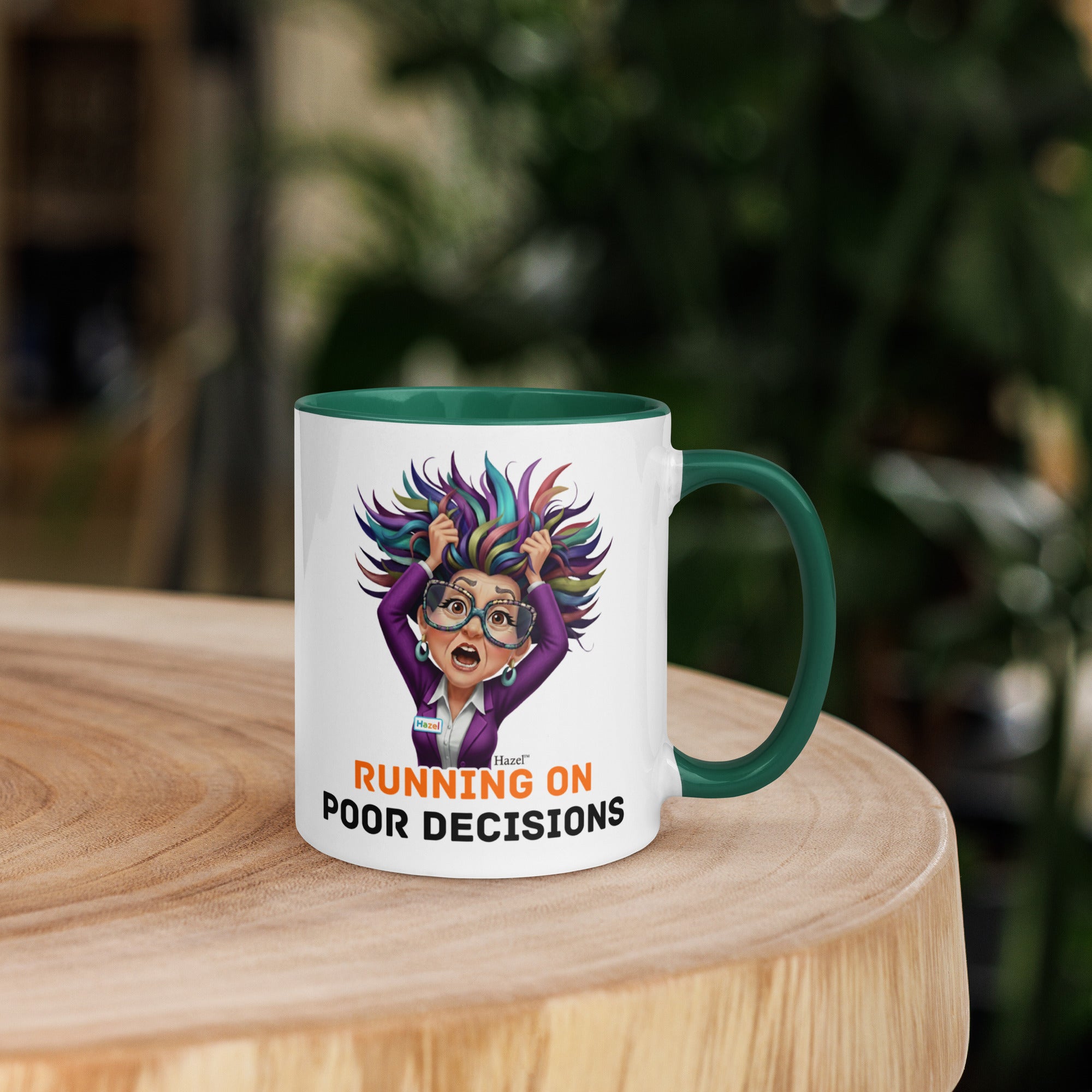 Funny Menopause Coffee Mug 11oz - Running on Poor Decisions