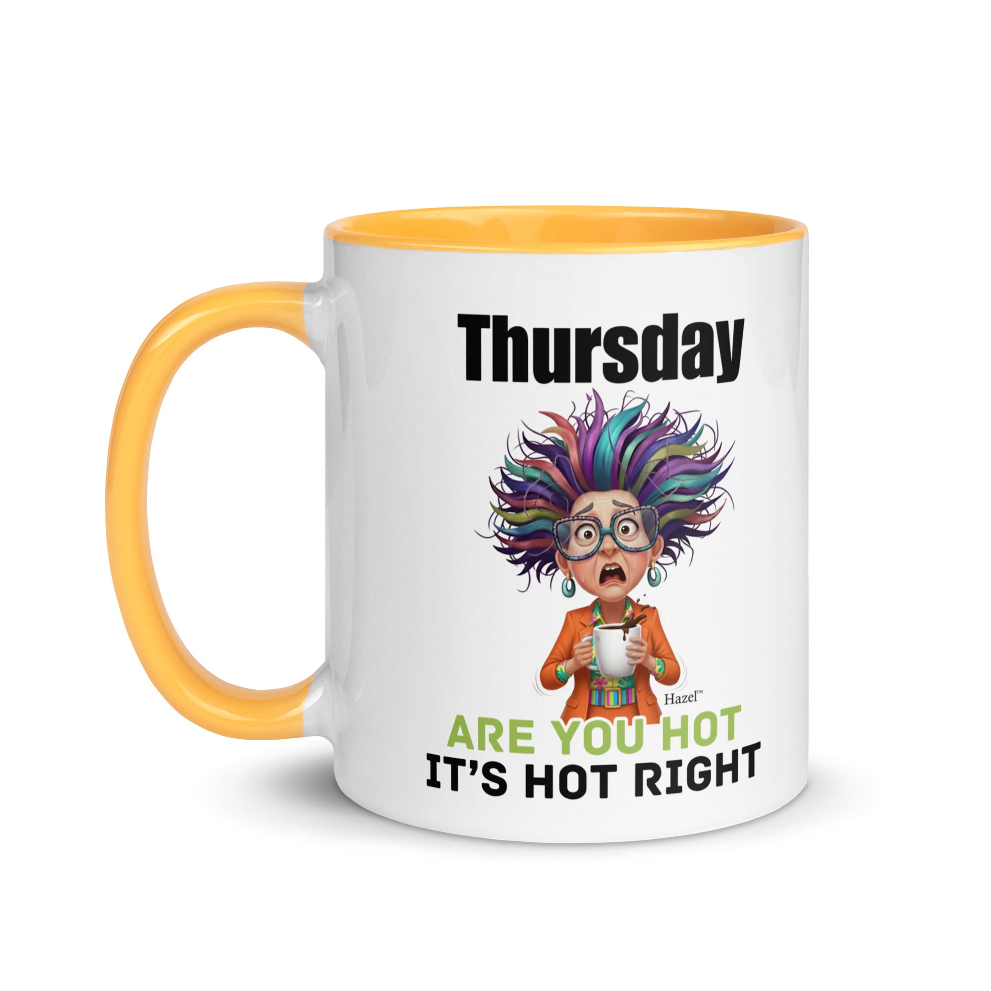 Funny Midlife Coffee Mug 11oz - Thursday Mug - Is It Hot In Here