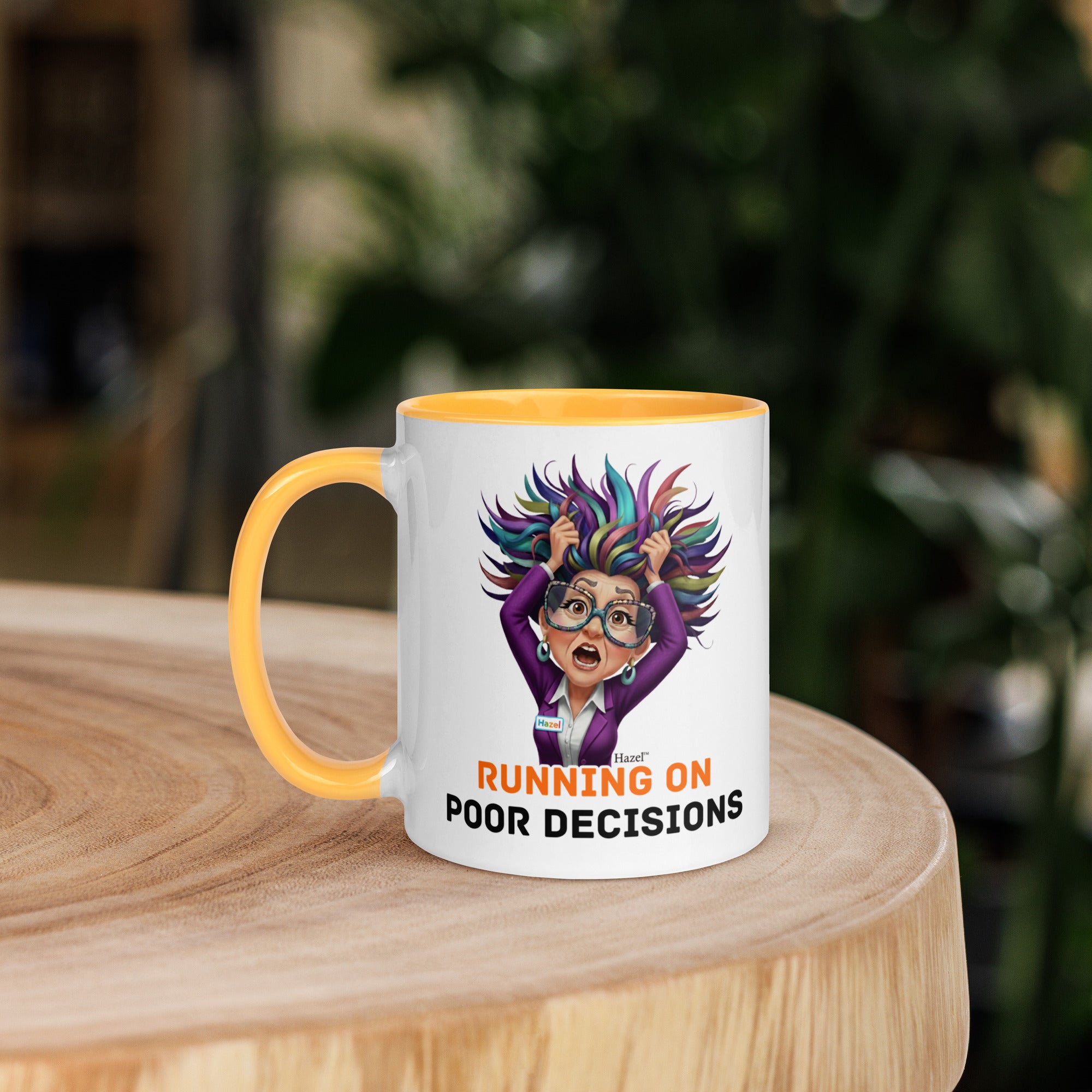 Funny Menopause Coffee Mug 11oz - Running on Poor Decisions