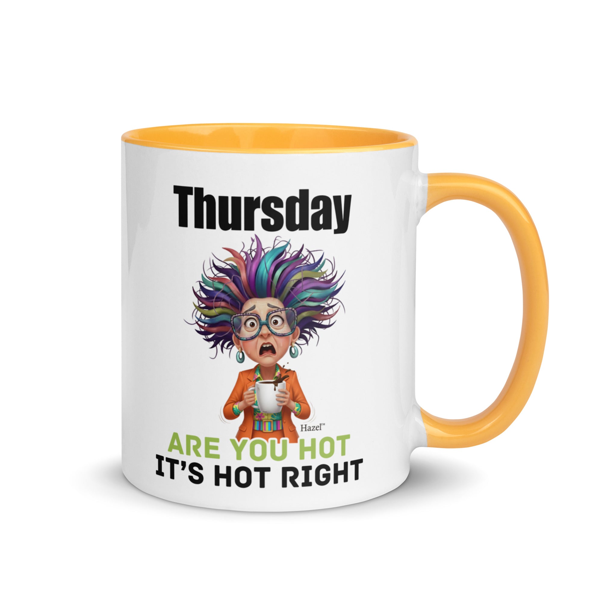 Funny Midlife Coffee Mug 11oz - Thursday Mug - Is It Hot In Here