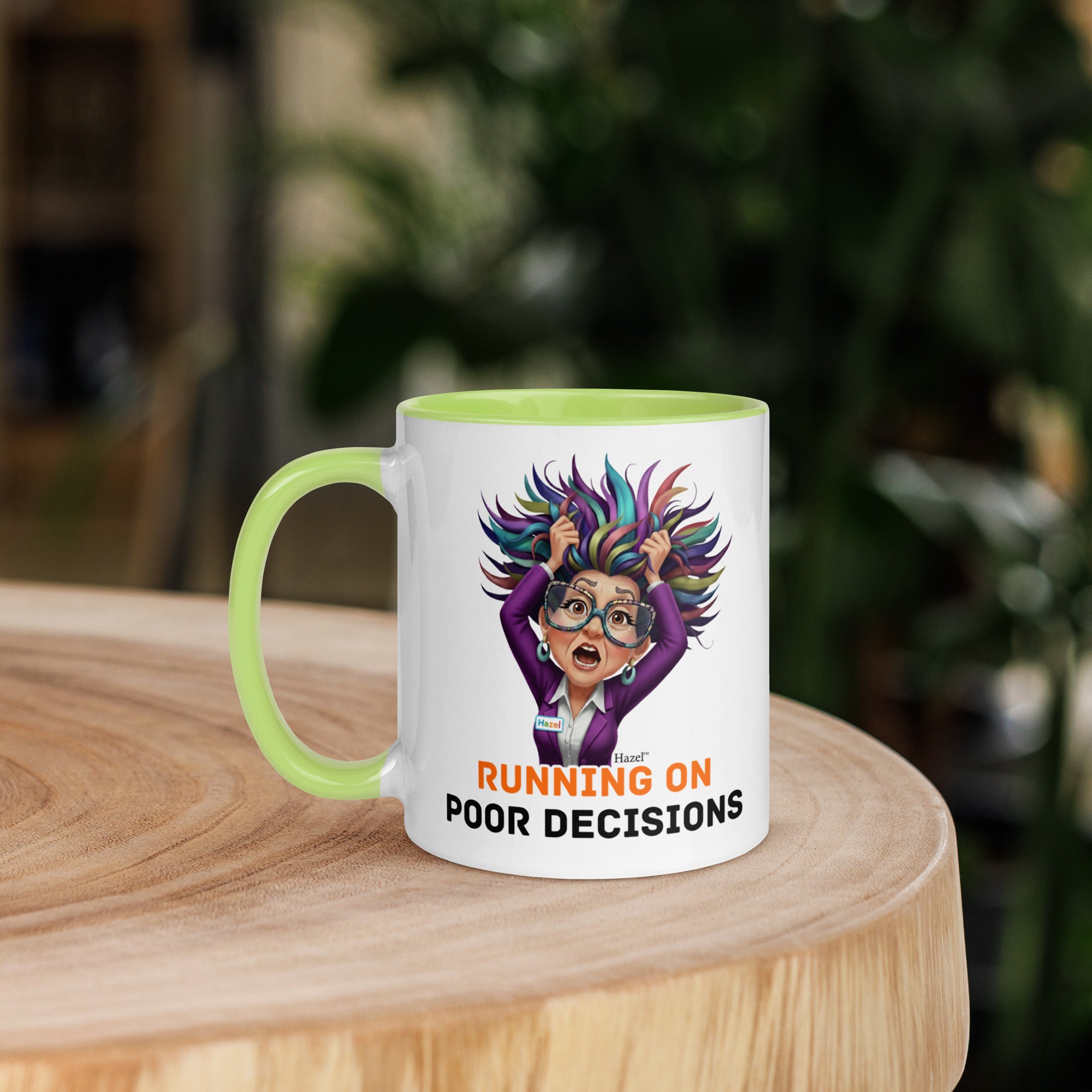 Funny Menopause Coffee Mug 11oz - Running on Poor Decisions