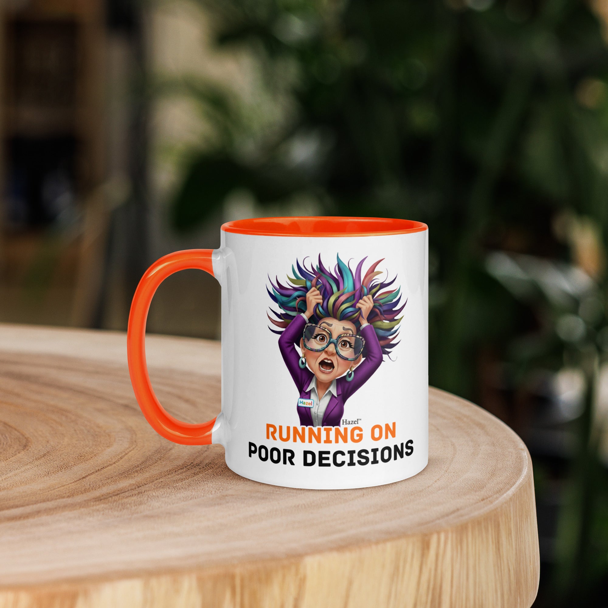 Funny Menopause Coffee Mug 11oz - Running on Poor Decisions