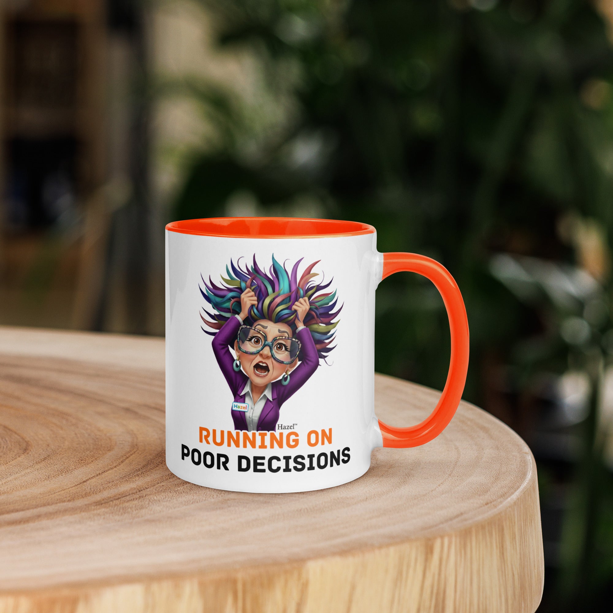 Funny Menopause Coffee Mug 11oz - Running on Poor Decisions