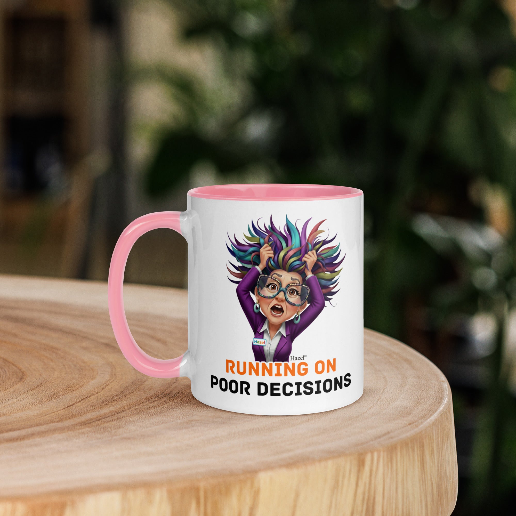 Funny Menopause Coffee Mug 11oz - Running on Poor Decisions