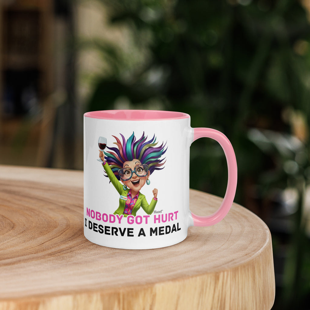 Funny Menopause Coffee Mug 11oz - Nobody Got Hurt - Deserve a Medal