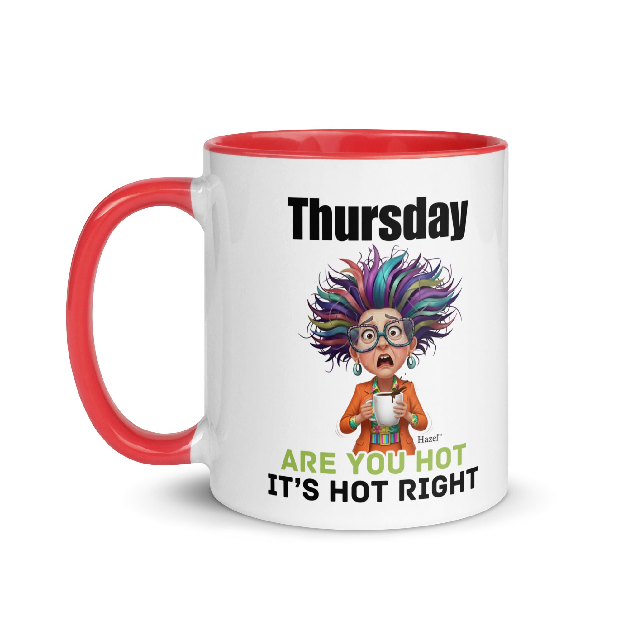 Funny Midlife Coffee Mug 11oz - Thursday Mug - Is It Hot In Here