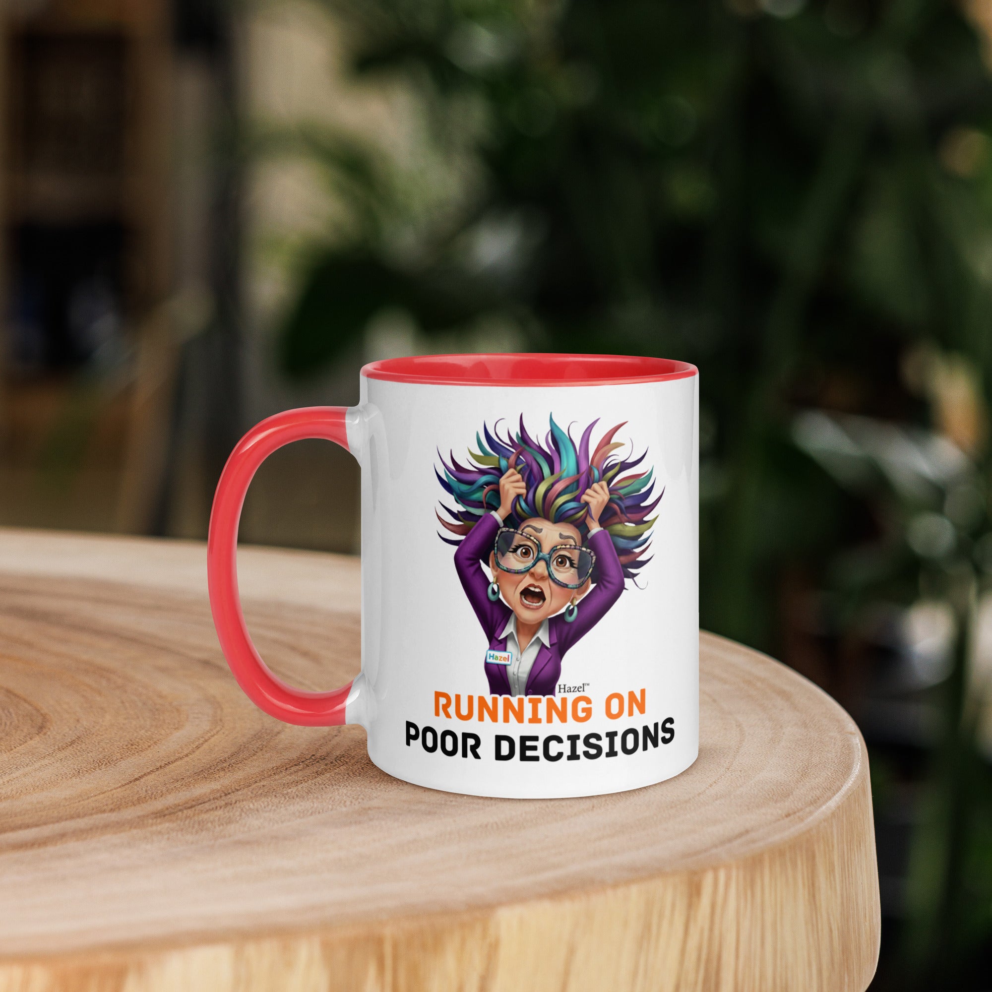 Funny Menopause Coffee Mug 11oz - Running on Poor Decisions