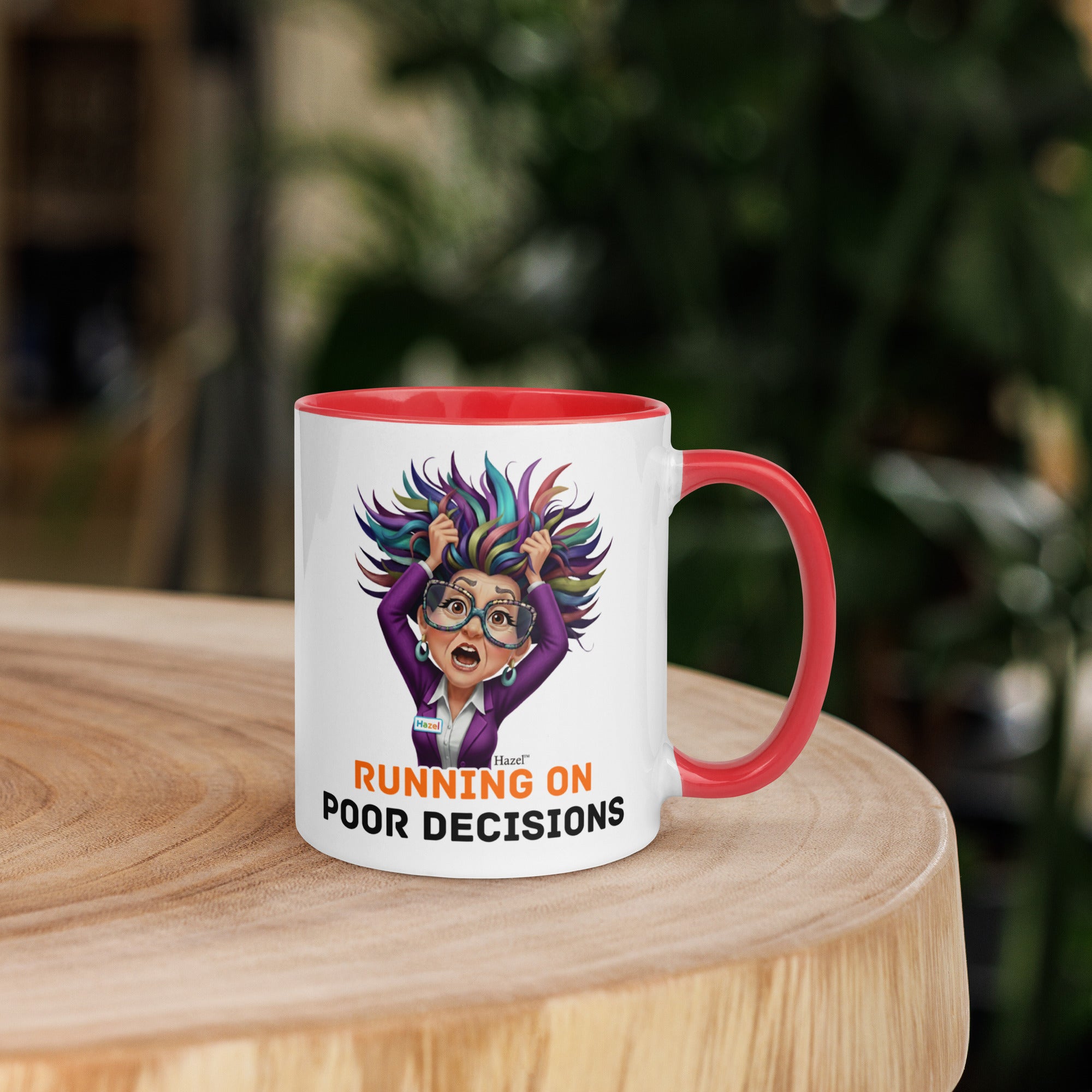 Funny Menopause Coffee Mug 11oz - Running on Poor Decisions