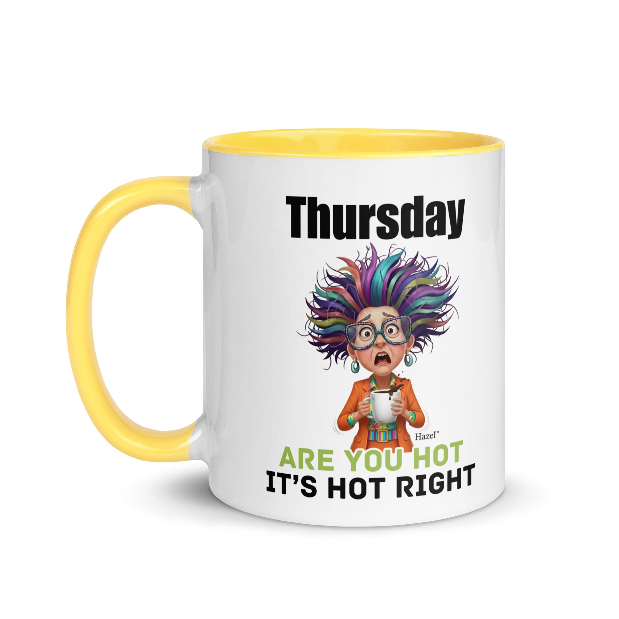 Funny Midlife Coffee Mug 11oz - Thursday Mug - Is It Hot In Here