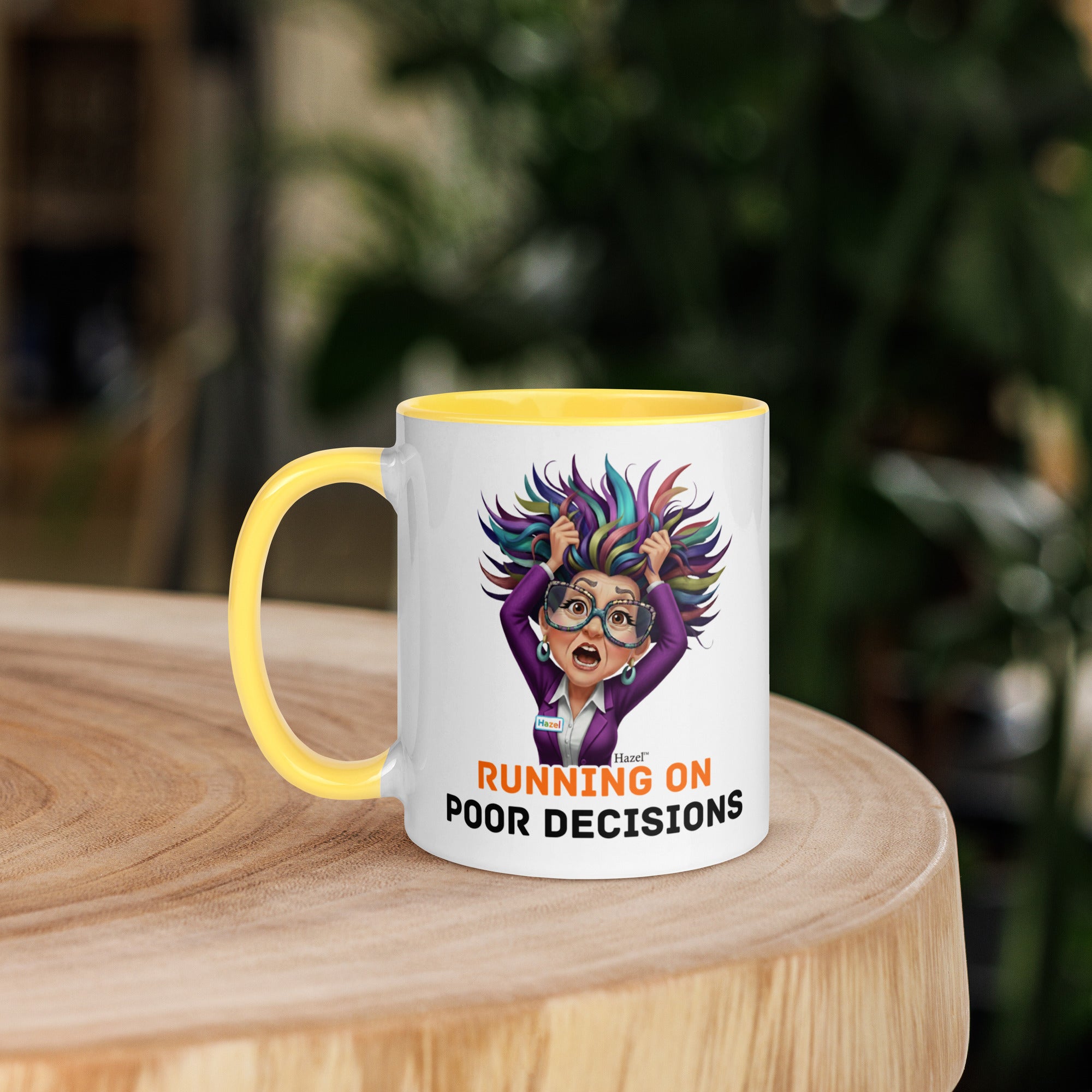 Funny Menopause Coffee Mug 11oz - Running on Poor Decisions