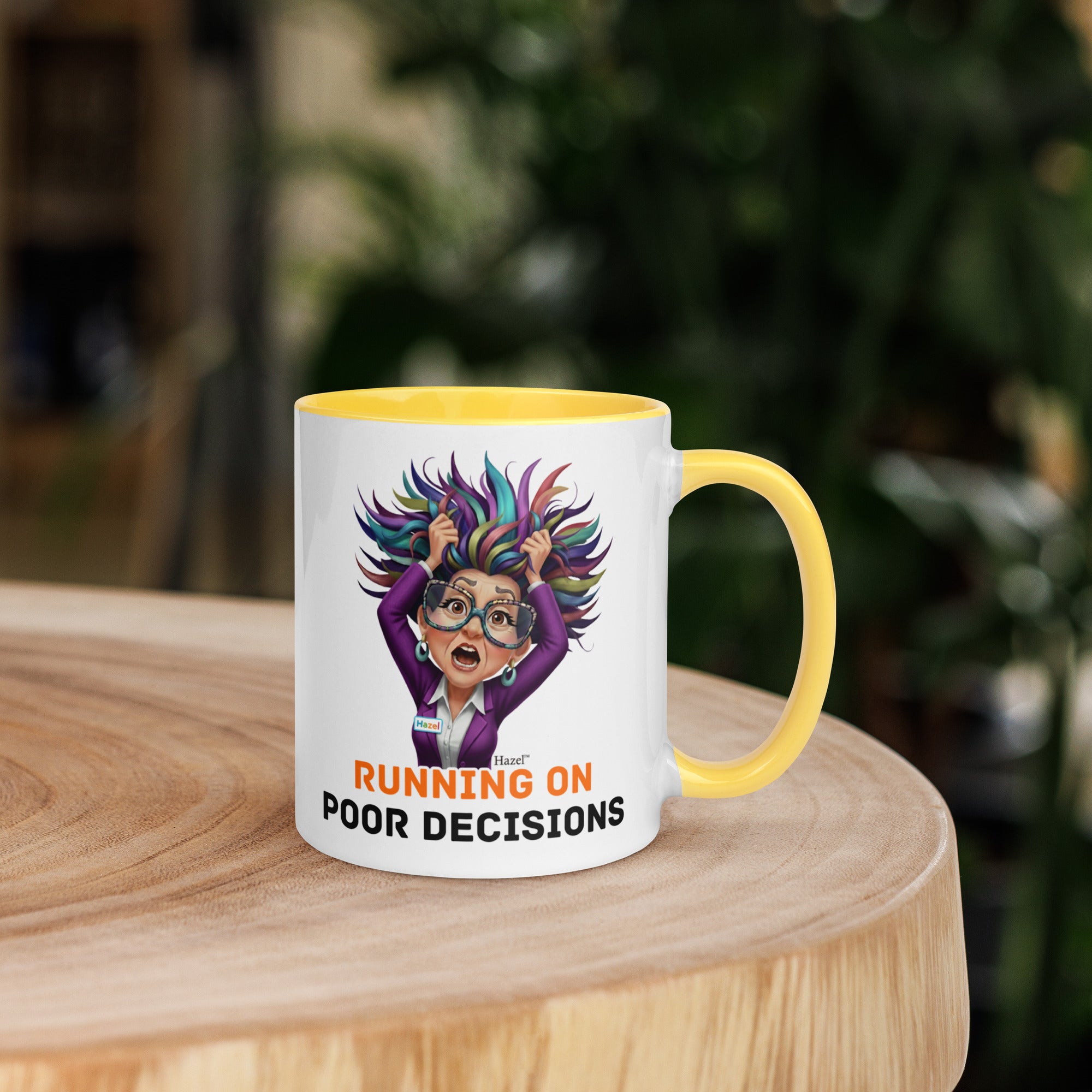 Funny Menopause Coffee Mug 11oz - Running on Poor Decisions