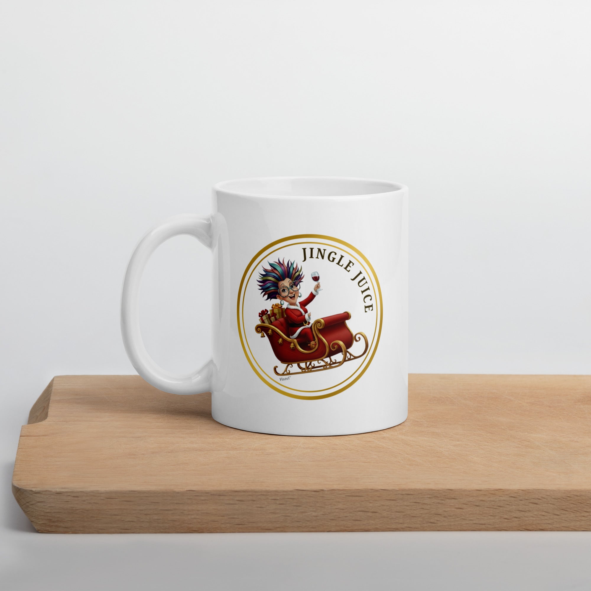 Funny Christmas Coffee Mug 11oz JINGLE JUICE™ Wine Lover Holiday Gift 