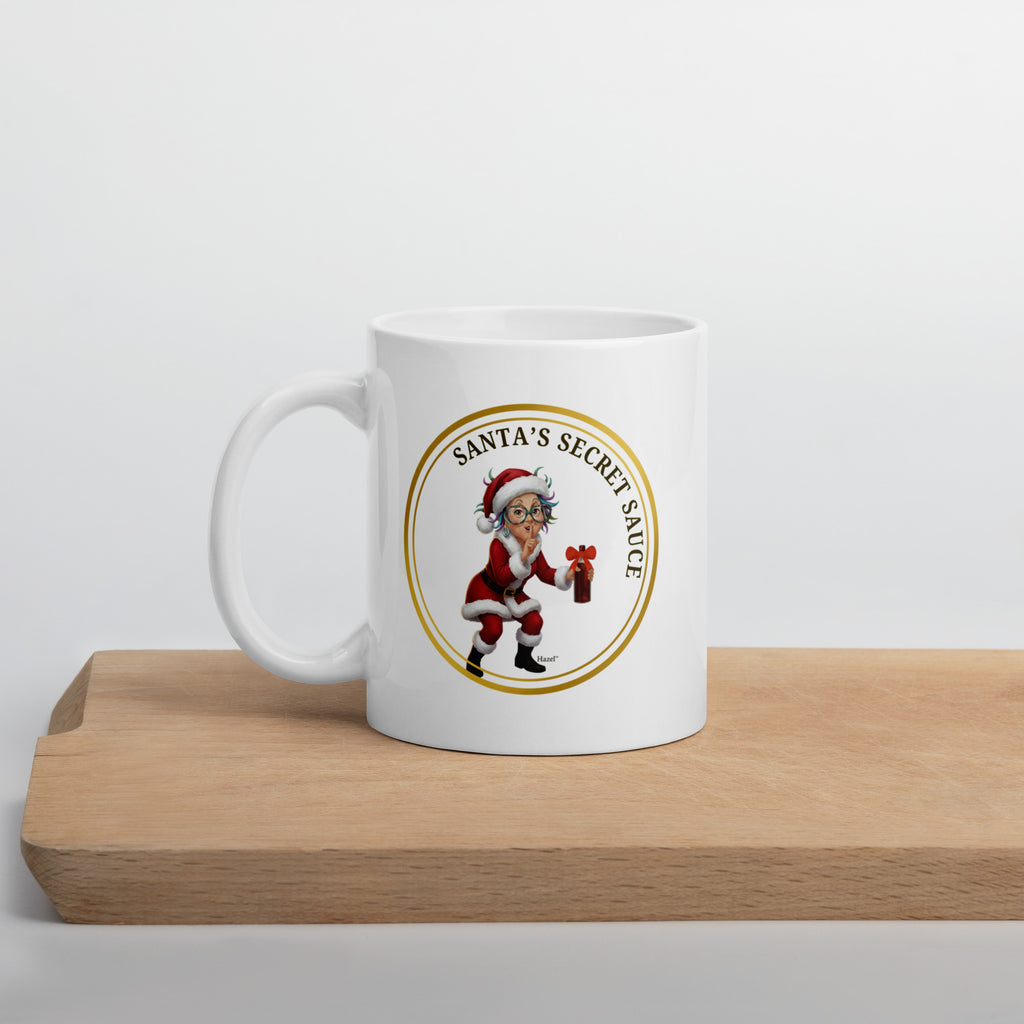 Funny Christmas Coffee Mug 11oz SANTA'S SECRET SAUCE™ Grandma Gift