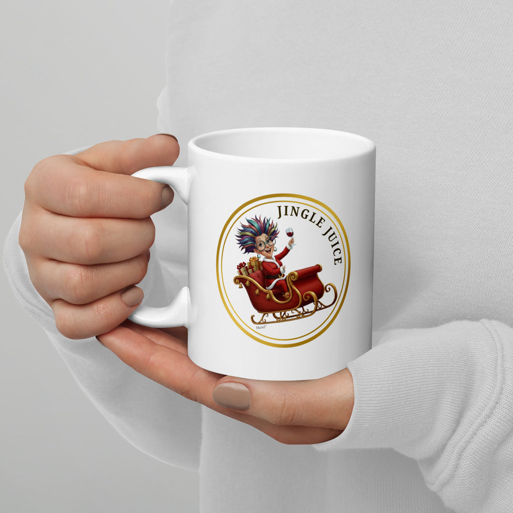 Funny Christmas Coffee Mug 11oz JINGLE JUICE™ Wine Lover Holiday Gift 