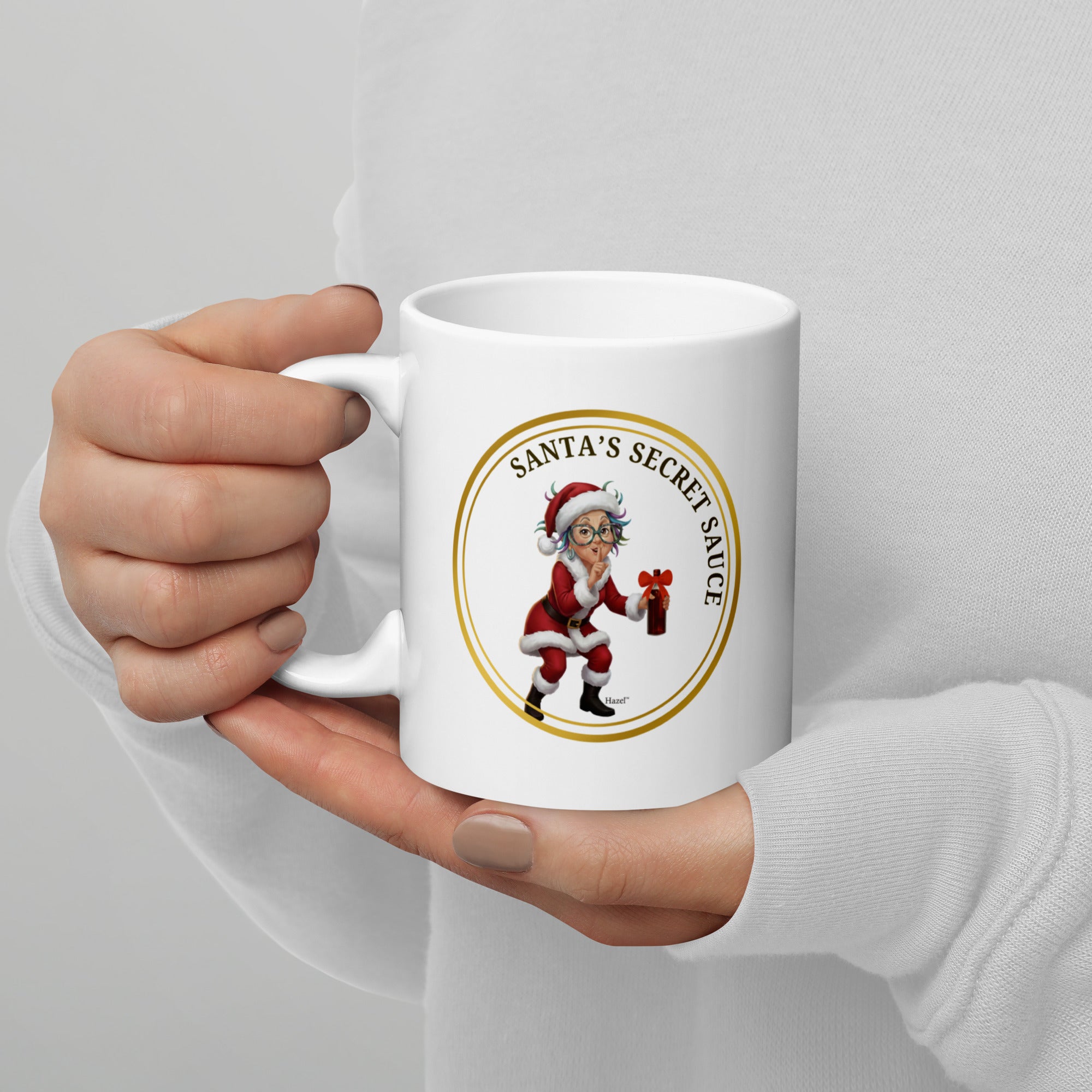 Funny Christmas Coffee Mug 11oz SANTA'S SECRET SAUCE™ Grandma Gift