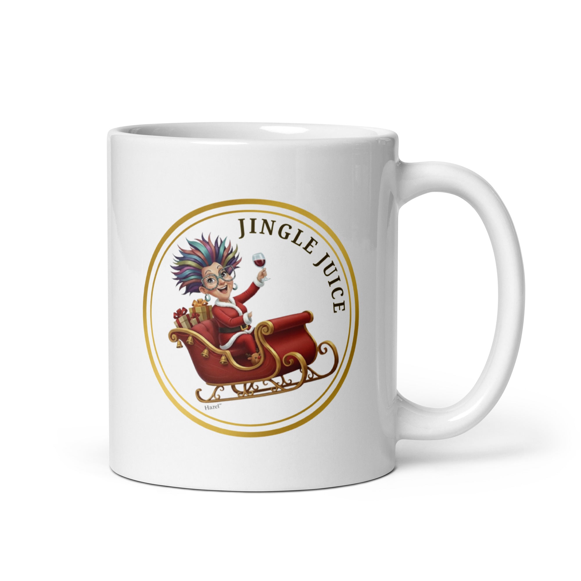 Funny Christmas Coffee Mug 11oz JINGLE JUICE™ Wine Lover Holiday Gift 