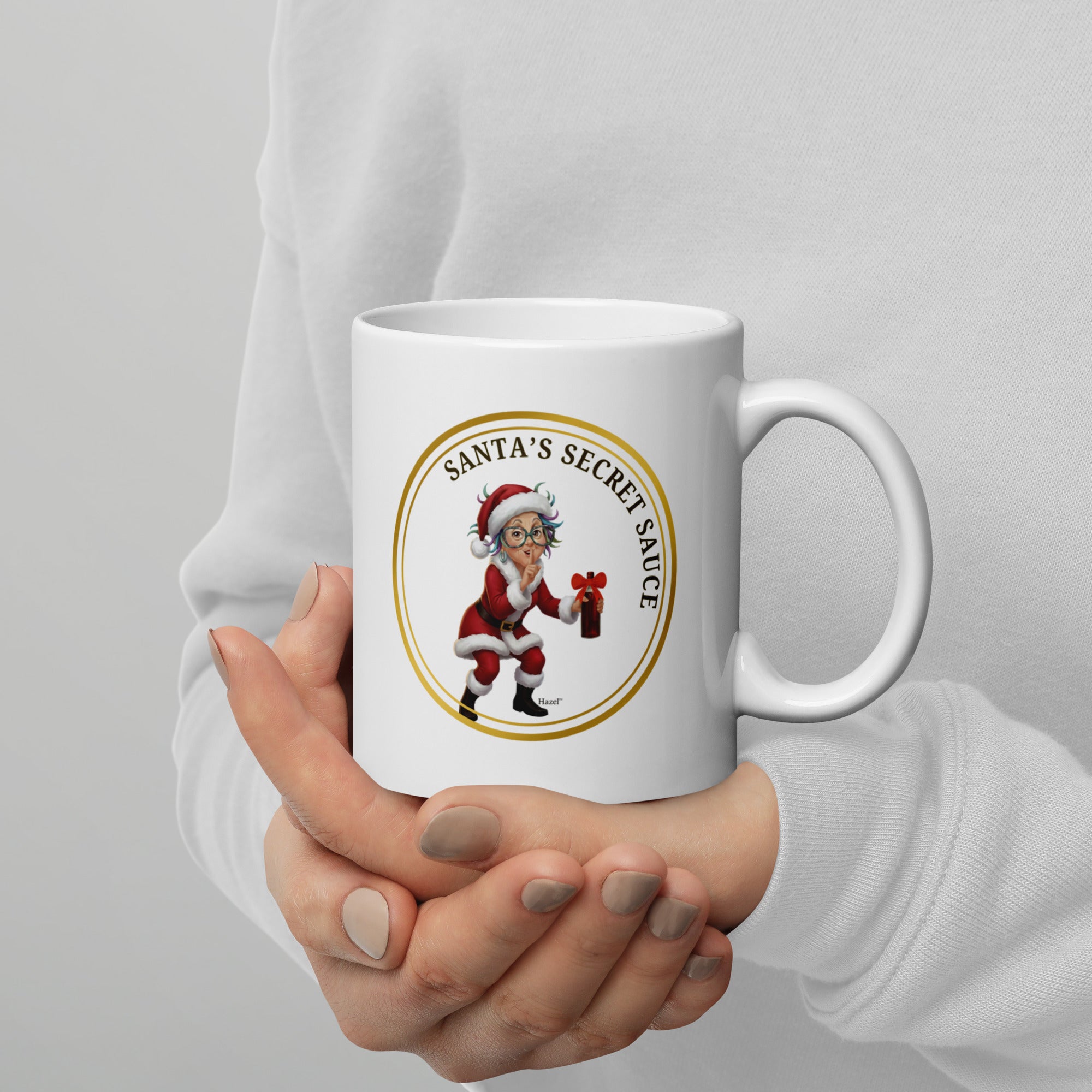 Funny Christmas Coffee Mug 11oz SANTA'S SECRET SAUCE™ Grandma Gift