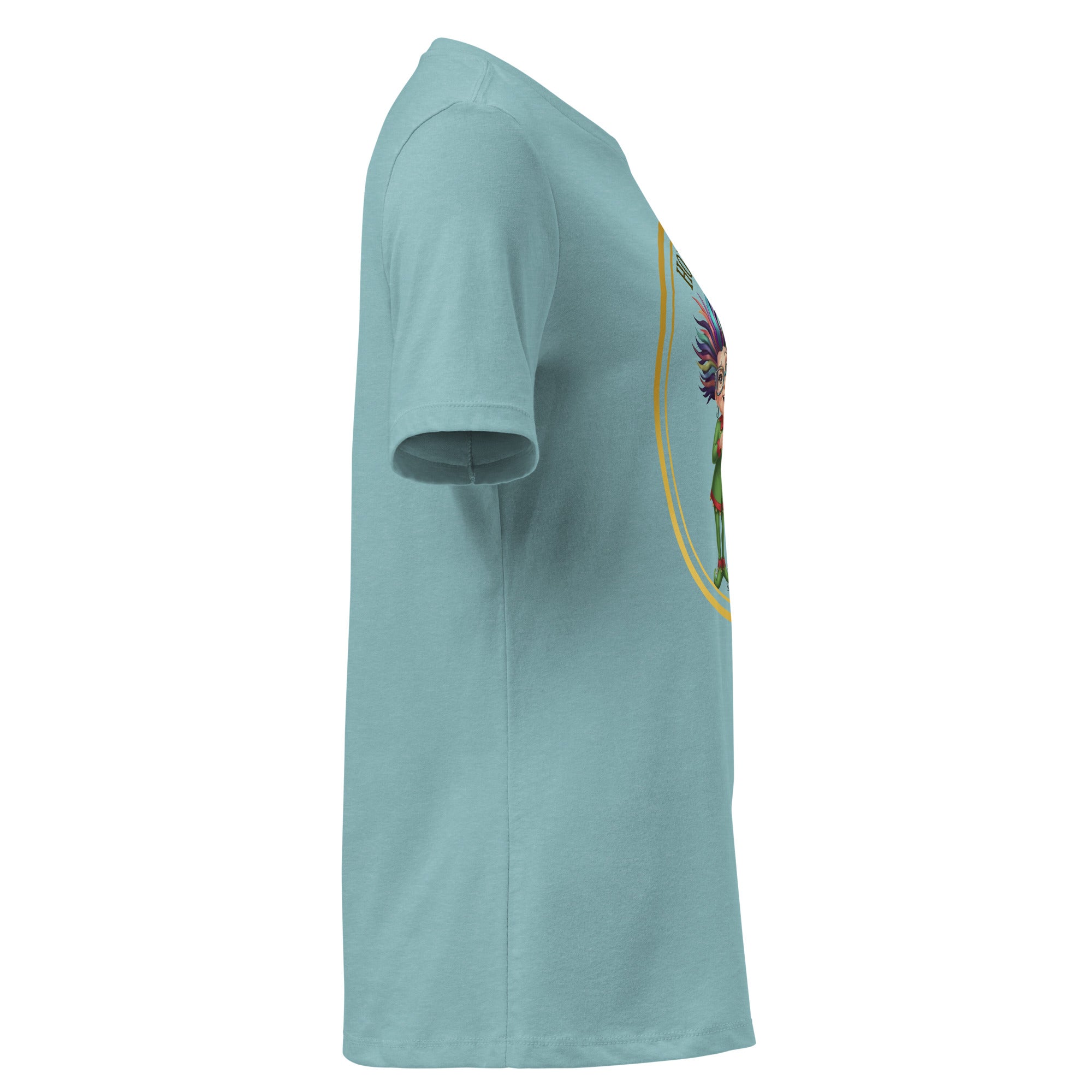 Women Crew Neck Funny Christmas Shirt HO-HO-HOLD MY COFFEE™ Funny Elf